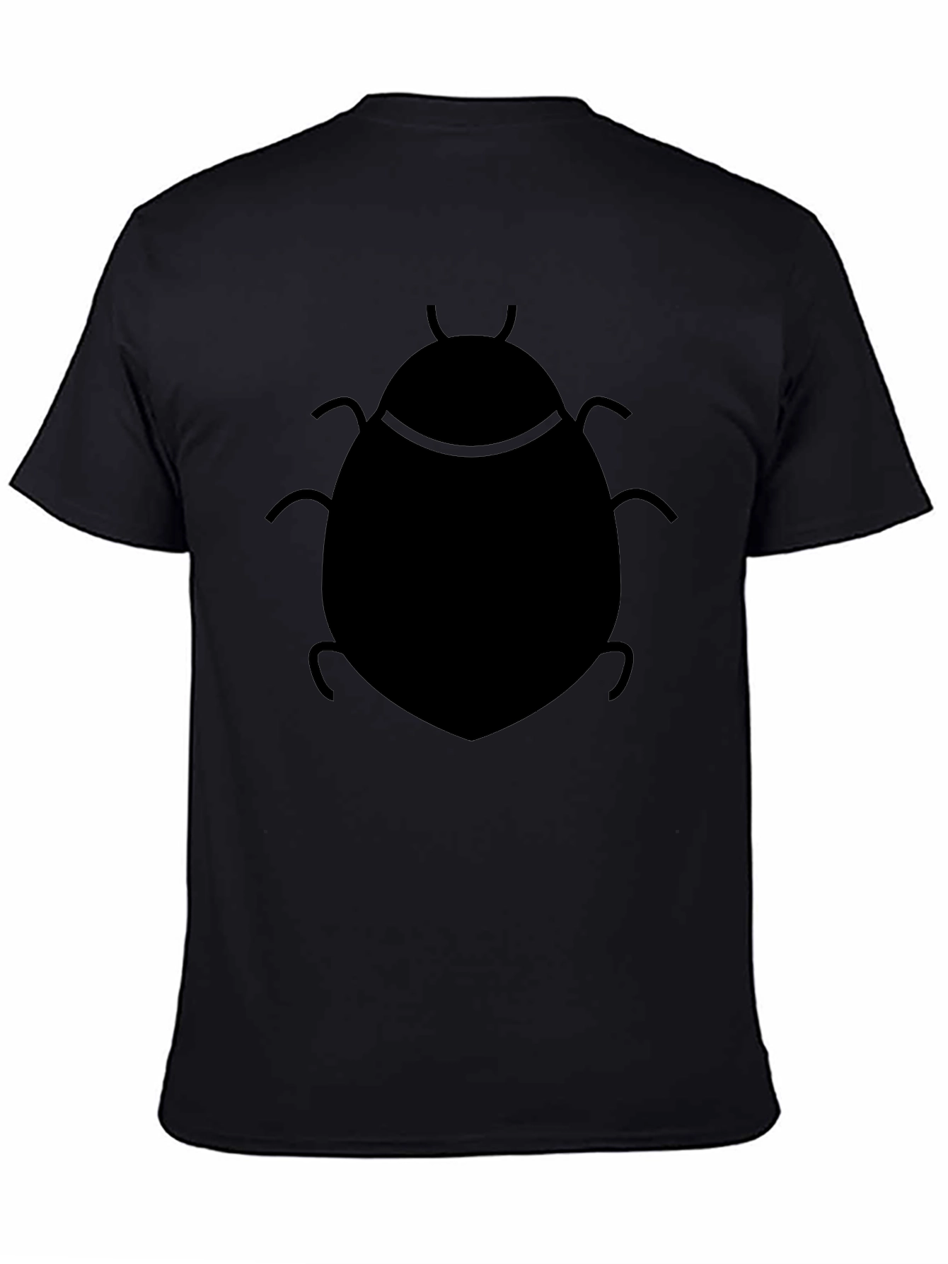 Black T-Shirt with Insect Design