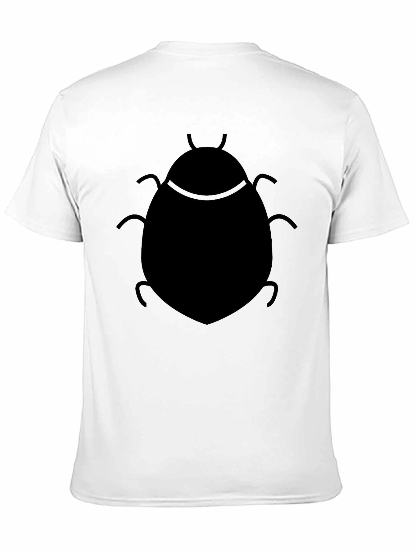 Black T-Shirt with Insect Design
