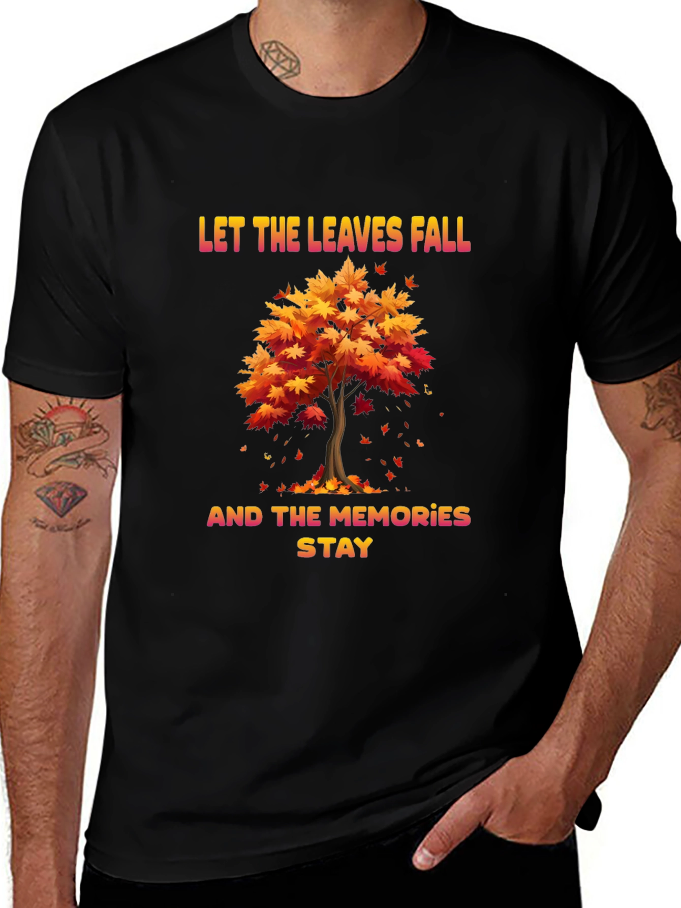 Autumn Memories T-Shirt: Let the Leaves Fall