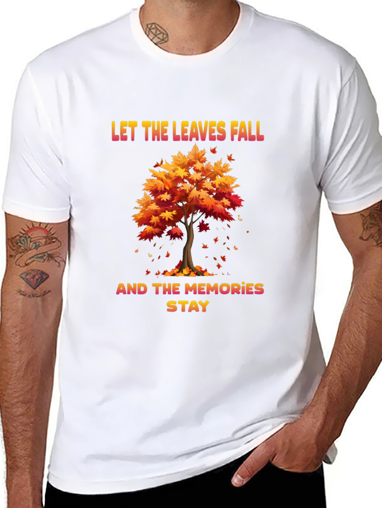 Autumn Memories T-Shirt: Let the Leaves Fall