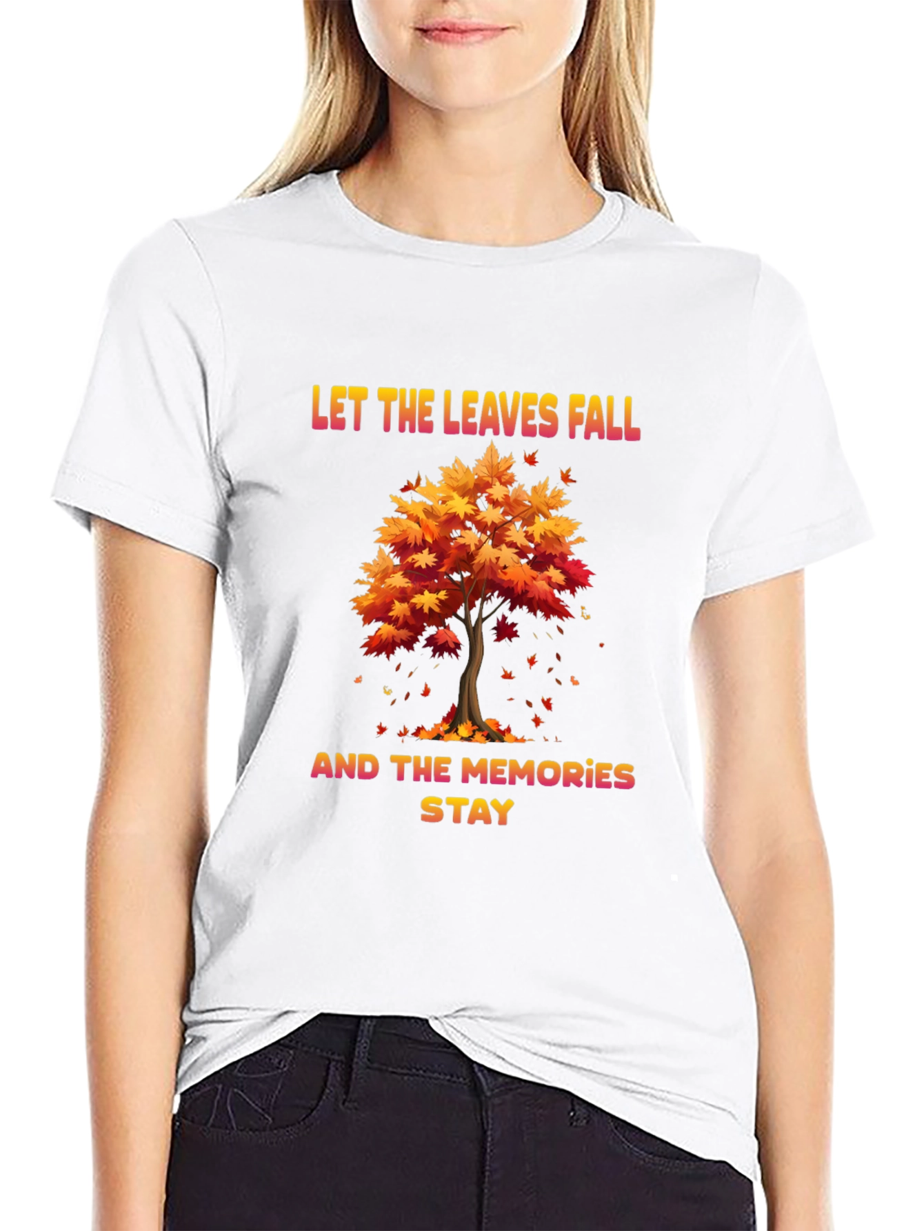Autumn Memories T-Shirt: Let the Leaves Fall