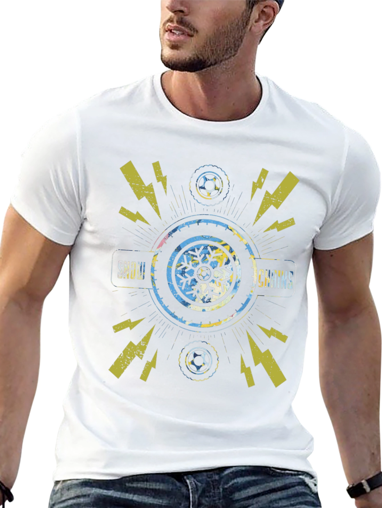 Snow Chains Graphic T-Shirt