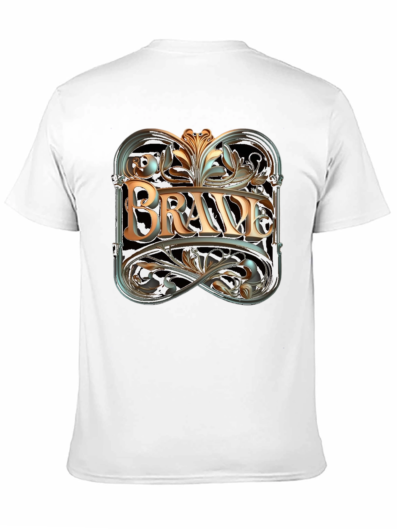 Brave Graphic Tee - Black Cotton Blend
