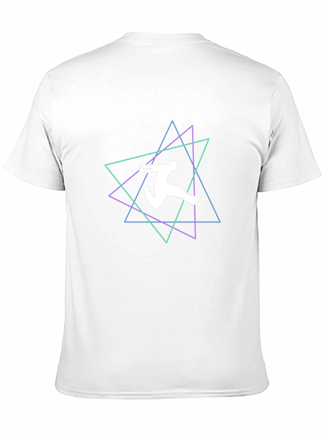 Geometric Runner Black T-Shirt