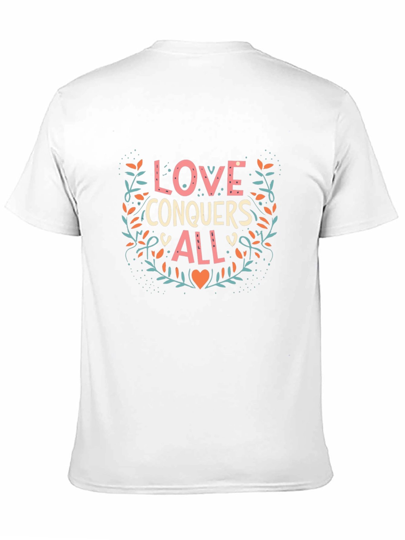 Love Conquers All Graphic Tee - Trendy Black T-Shirt