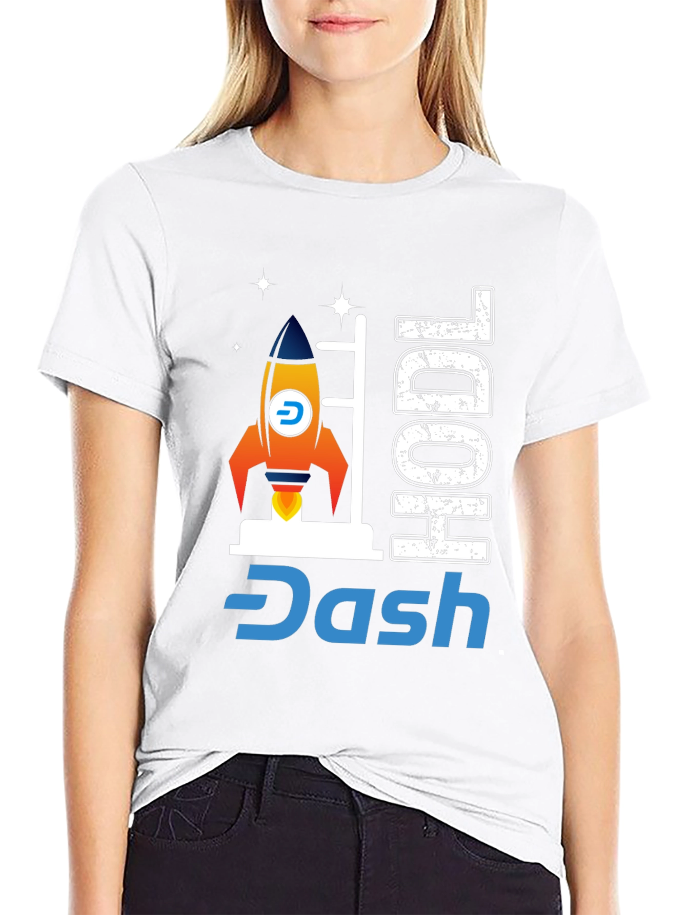 HODL Dash Rocket T-Shirt - Crypto Enthusiast Apparel