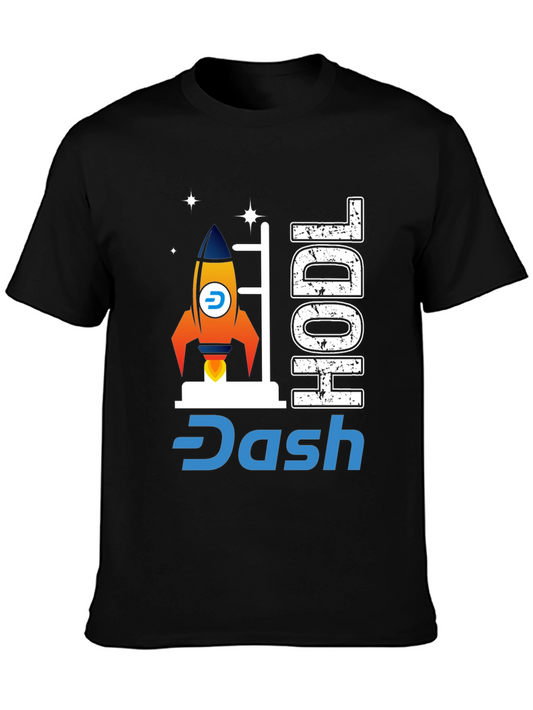 HODL Dash Rocket T-Shirt - Crypto Enthusiast Apparel