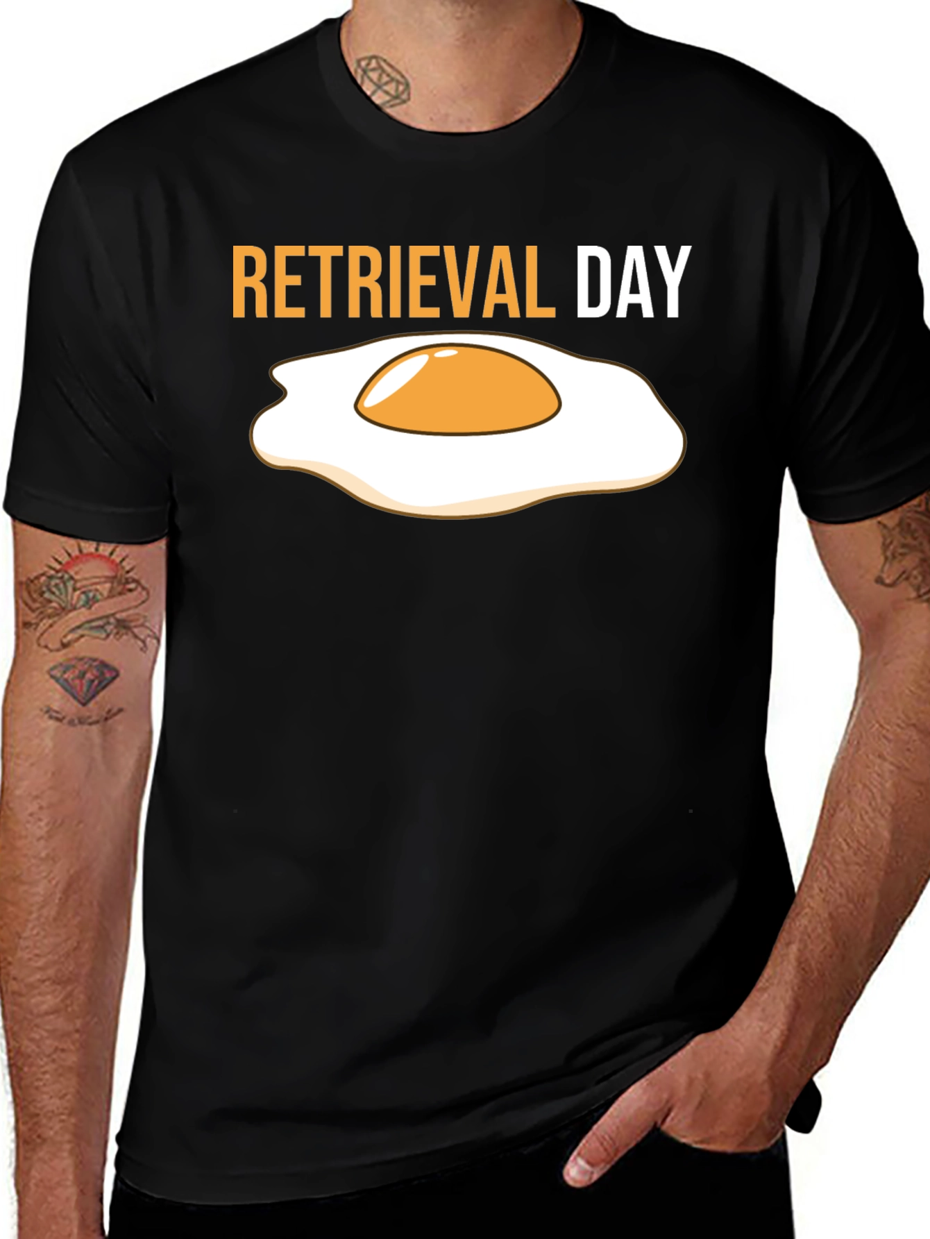Retrieval Day Fried Egg Graphic T-Shirt