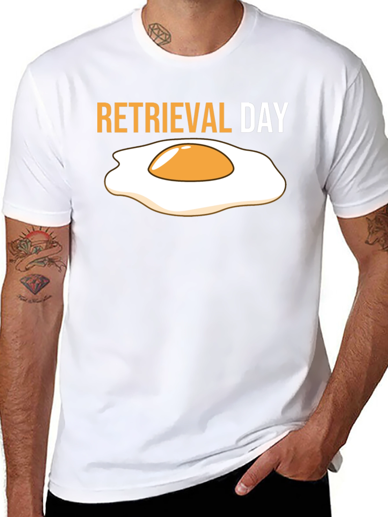 Retrieval Day Fried Egg Graphic T-Shirt