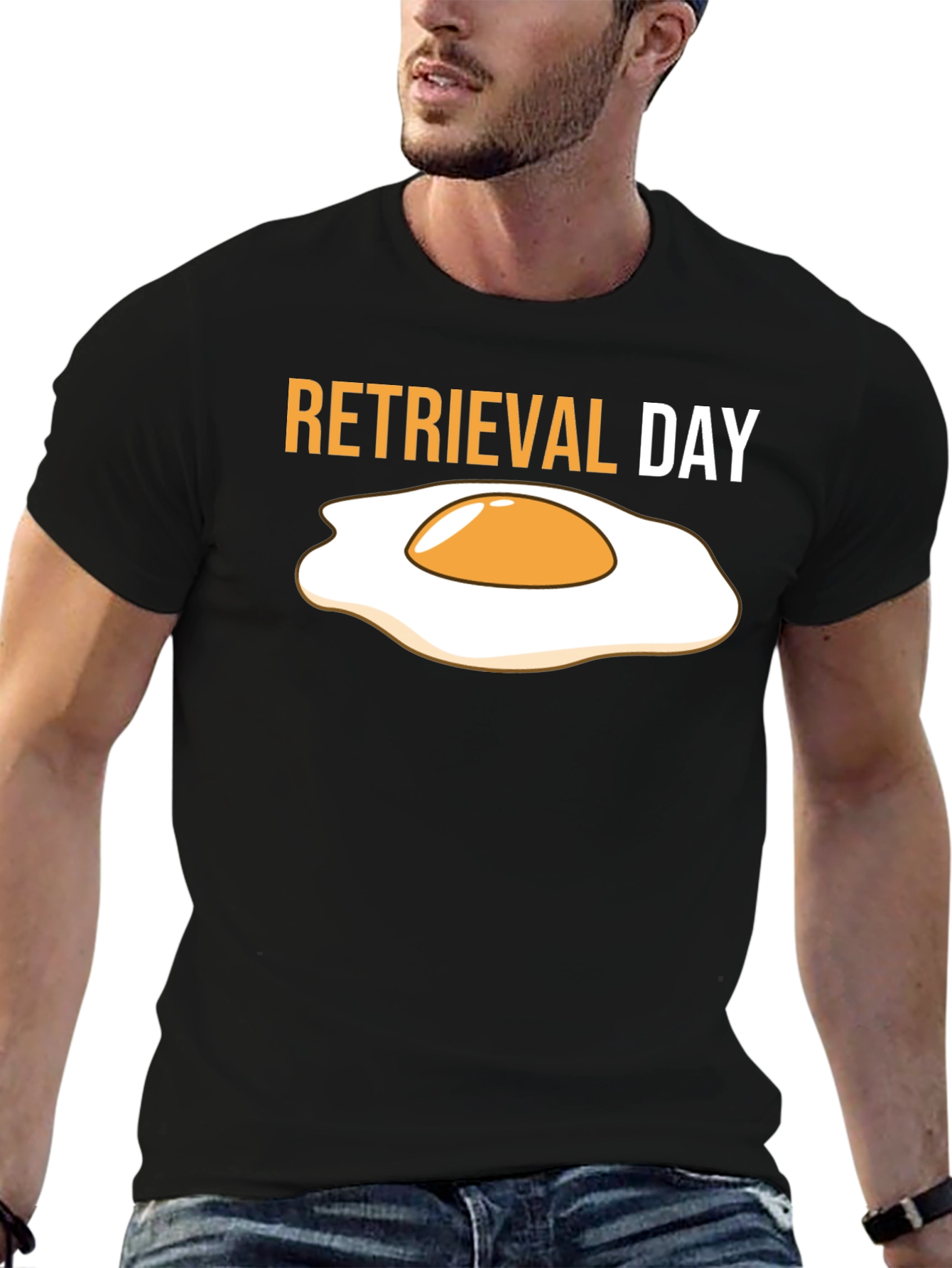 Retrieval Day Fried Egg Graphic T-Shirt
