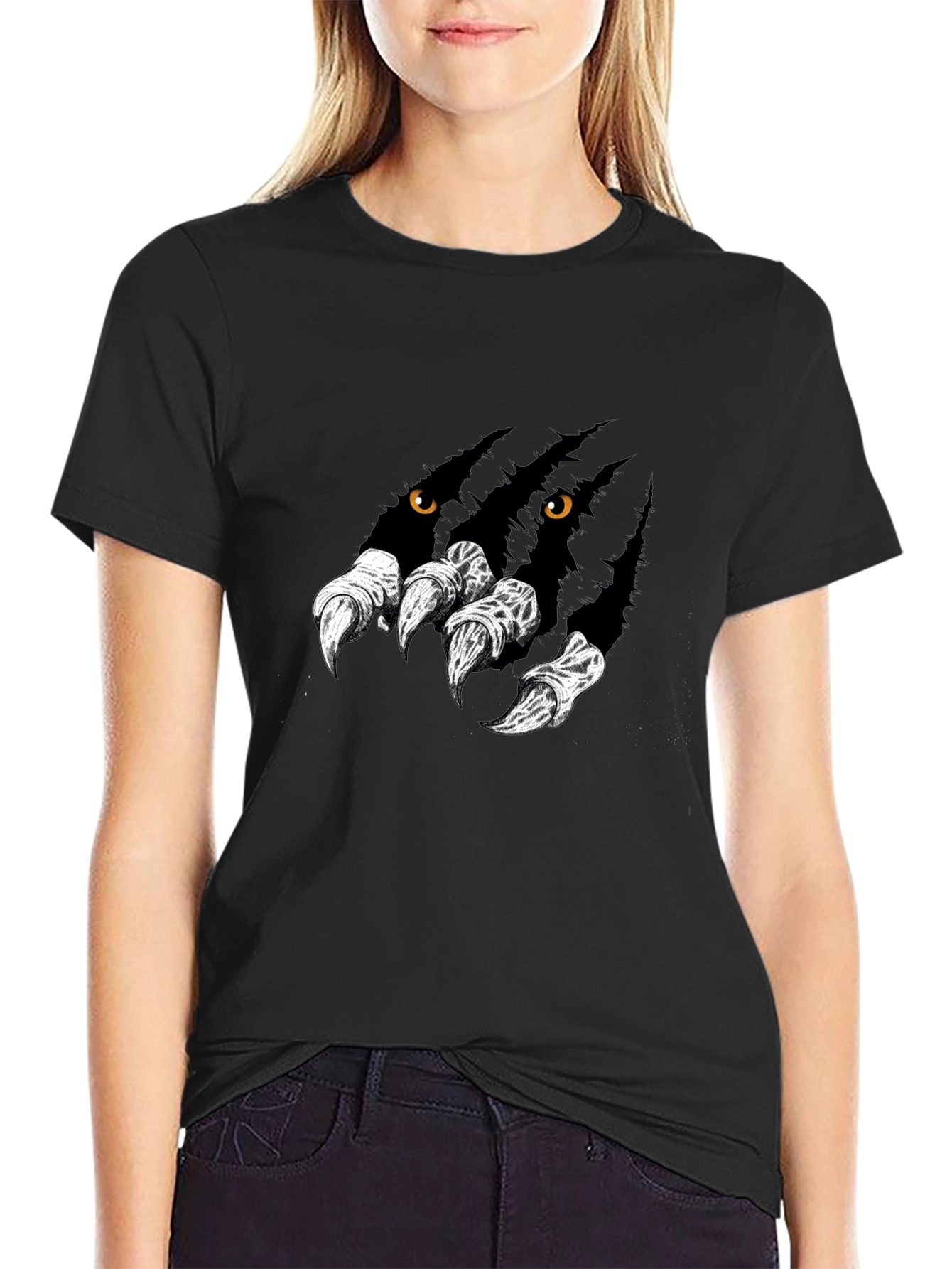 Monster Claw Graphic Black T-Shirt