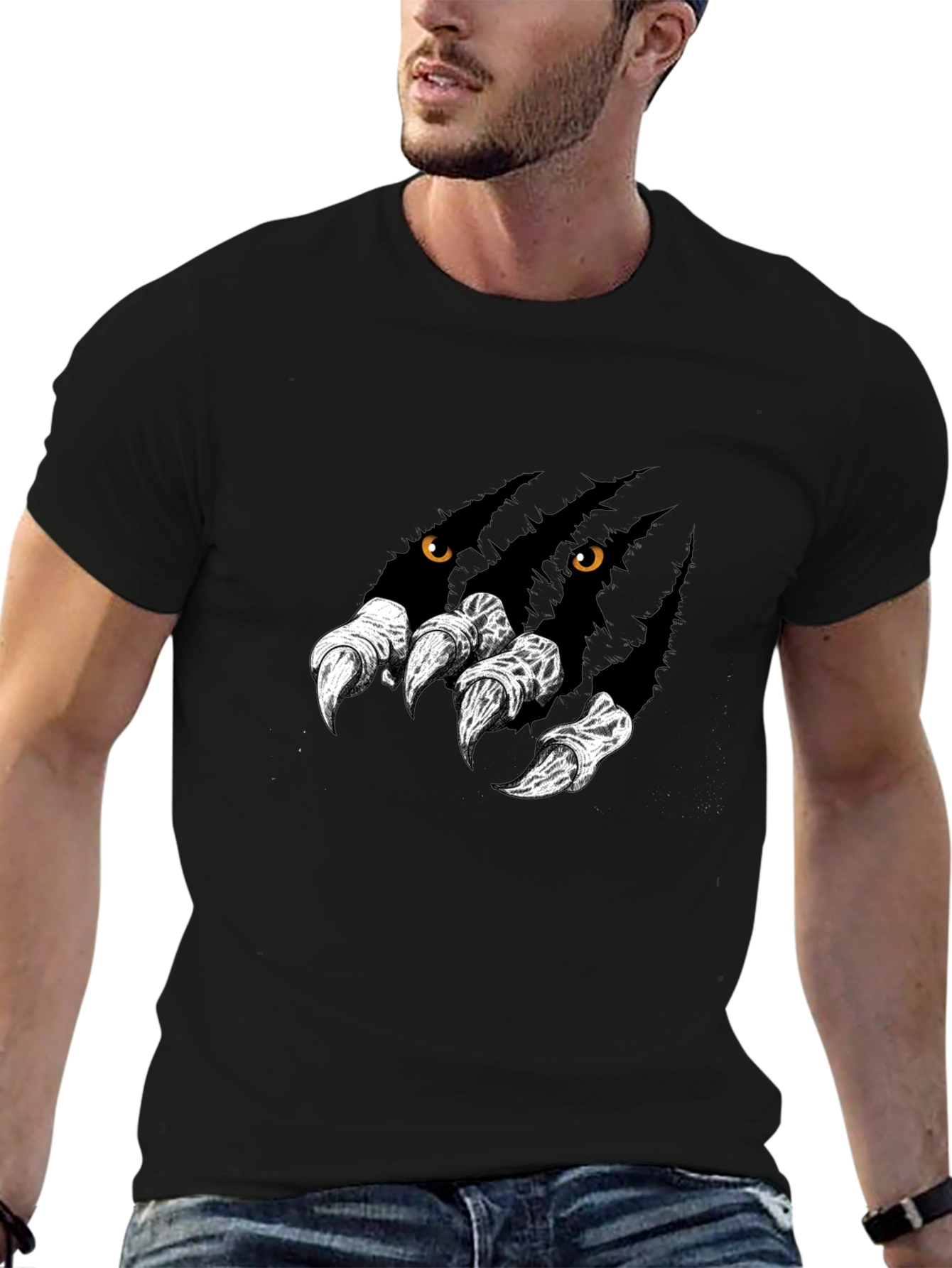 Monster Claw Graphic Black T-Shirt