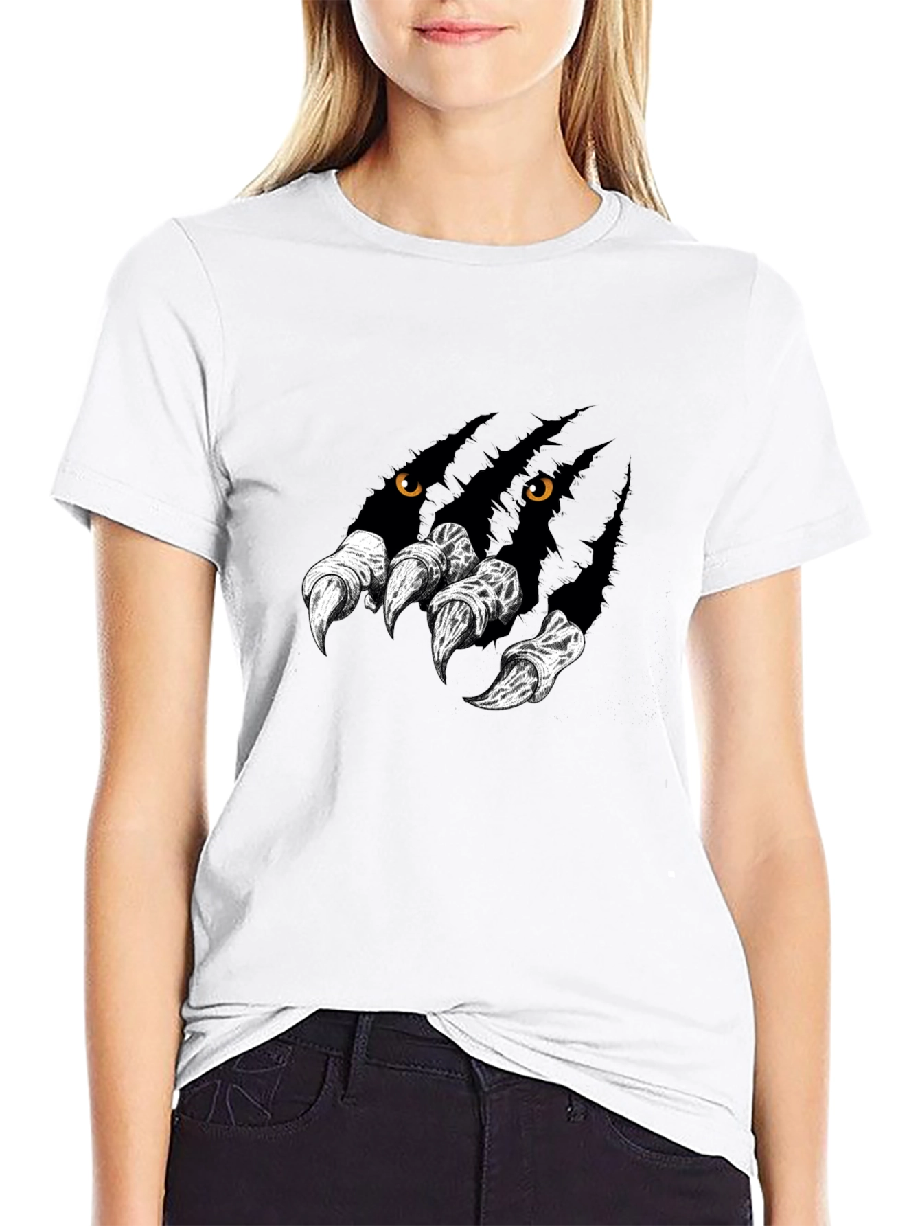 Monster Claw Graphic Black T-Shirt
