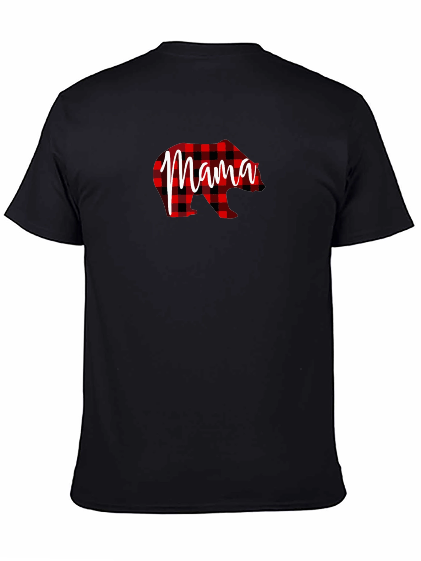 Mama Bear Plaid Graphic T-Shirt