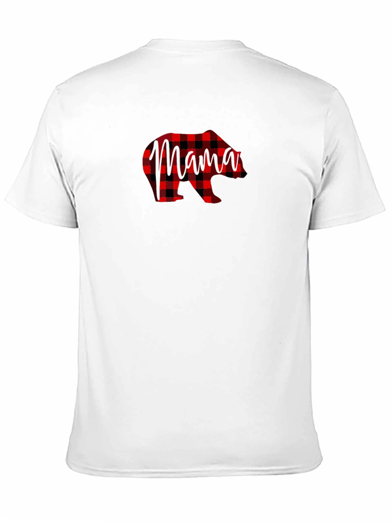 Mama Bear Plaid Graphic T-Shirt