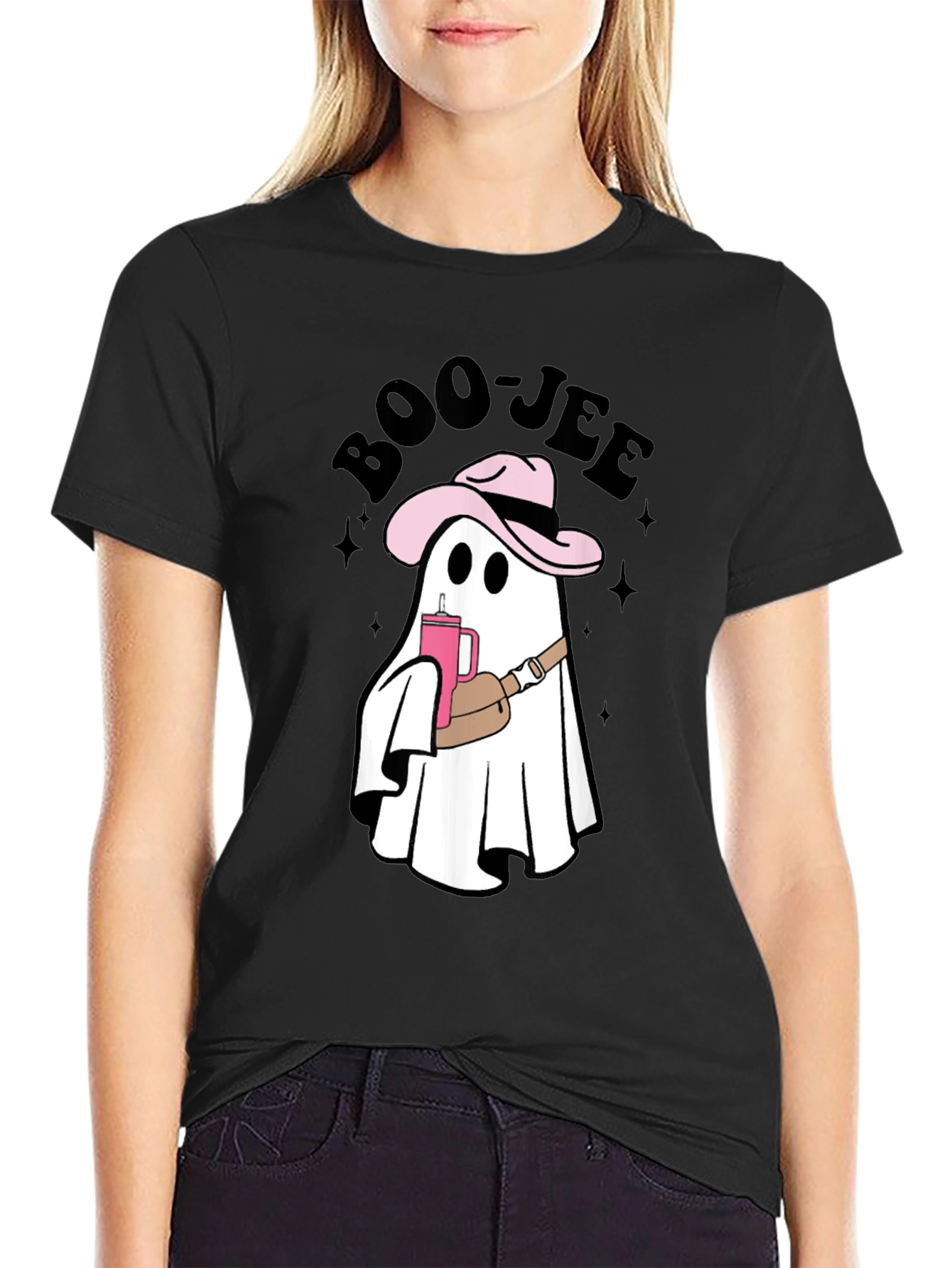 Boo-jee Cowboy Ghost T-Shirt - Spooky Chic Style