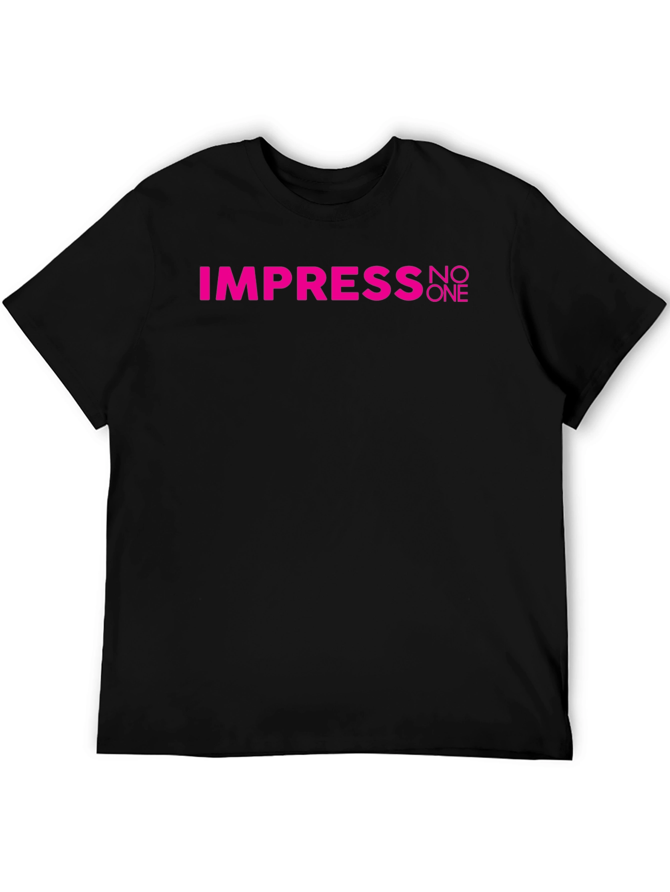 Impress No One Black Graphic T-Shirt