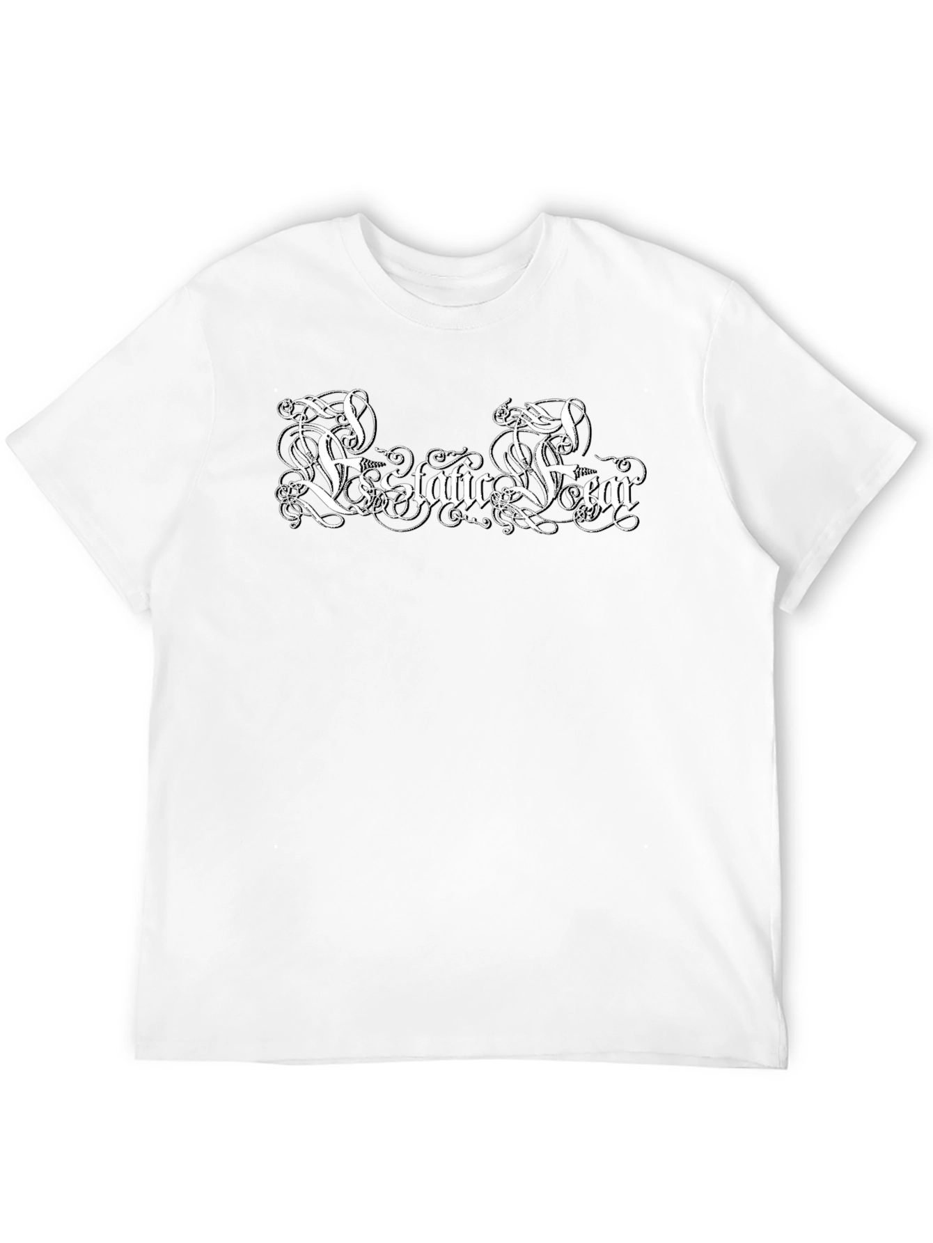 Ecstatic Fear Graphic Print Black T-Shirt