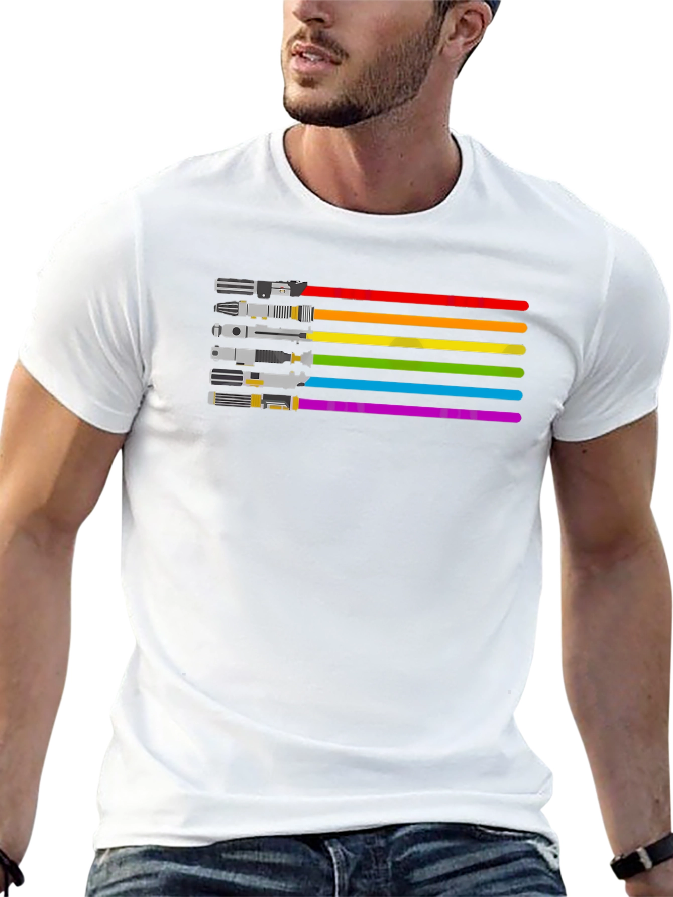 LGBTQ+ Star Wars Pride Lightsaber T-Shirt