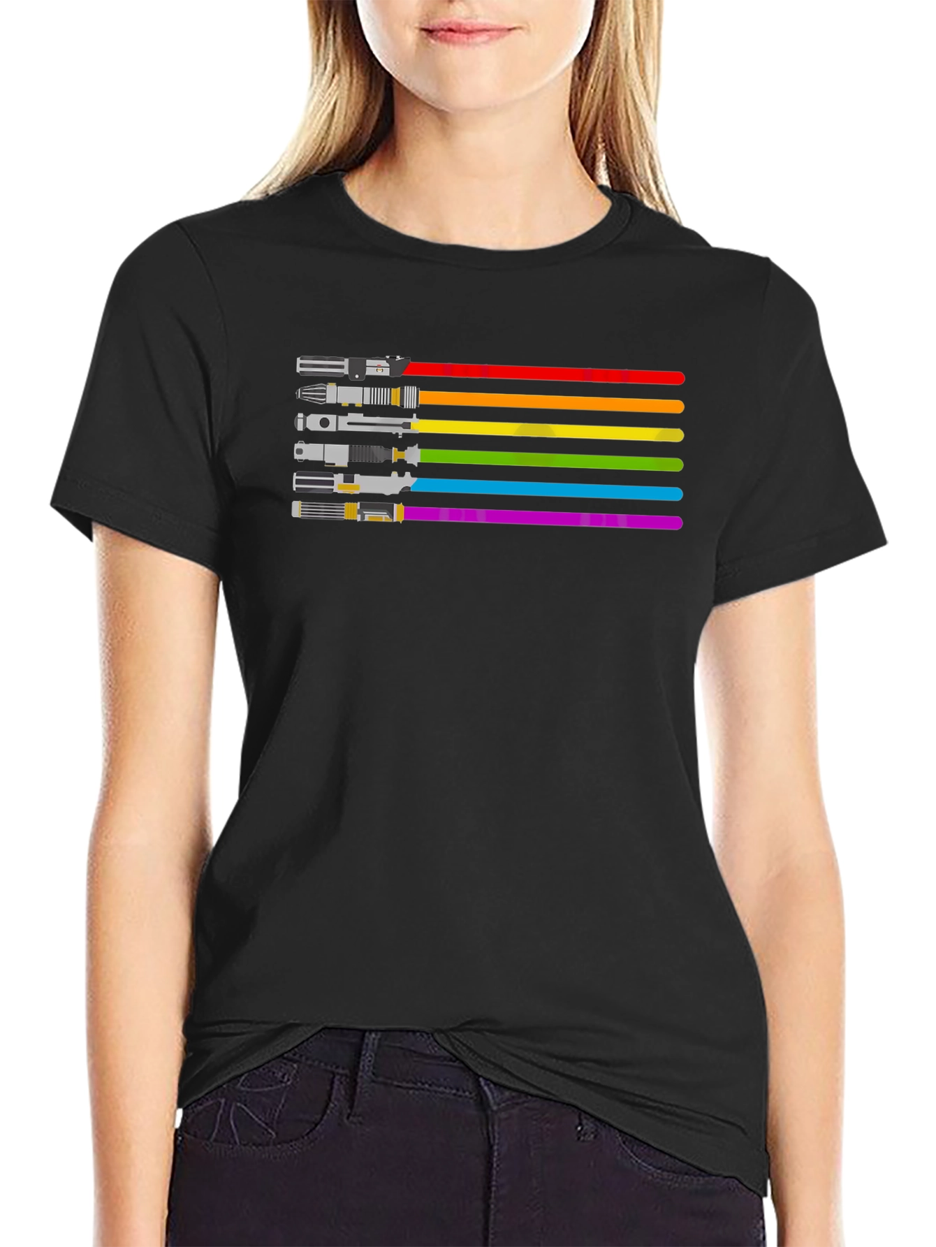LGBTQ+ Star Wars Pride Lightsaber T-Shirt
