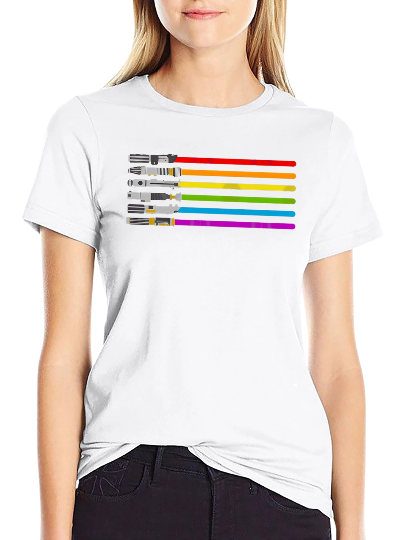 LGBTQ+ Star Wars Pride Lightsaber T-Shirt