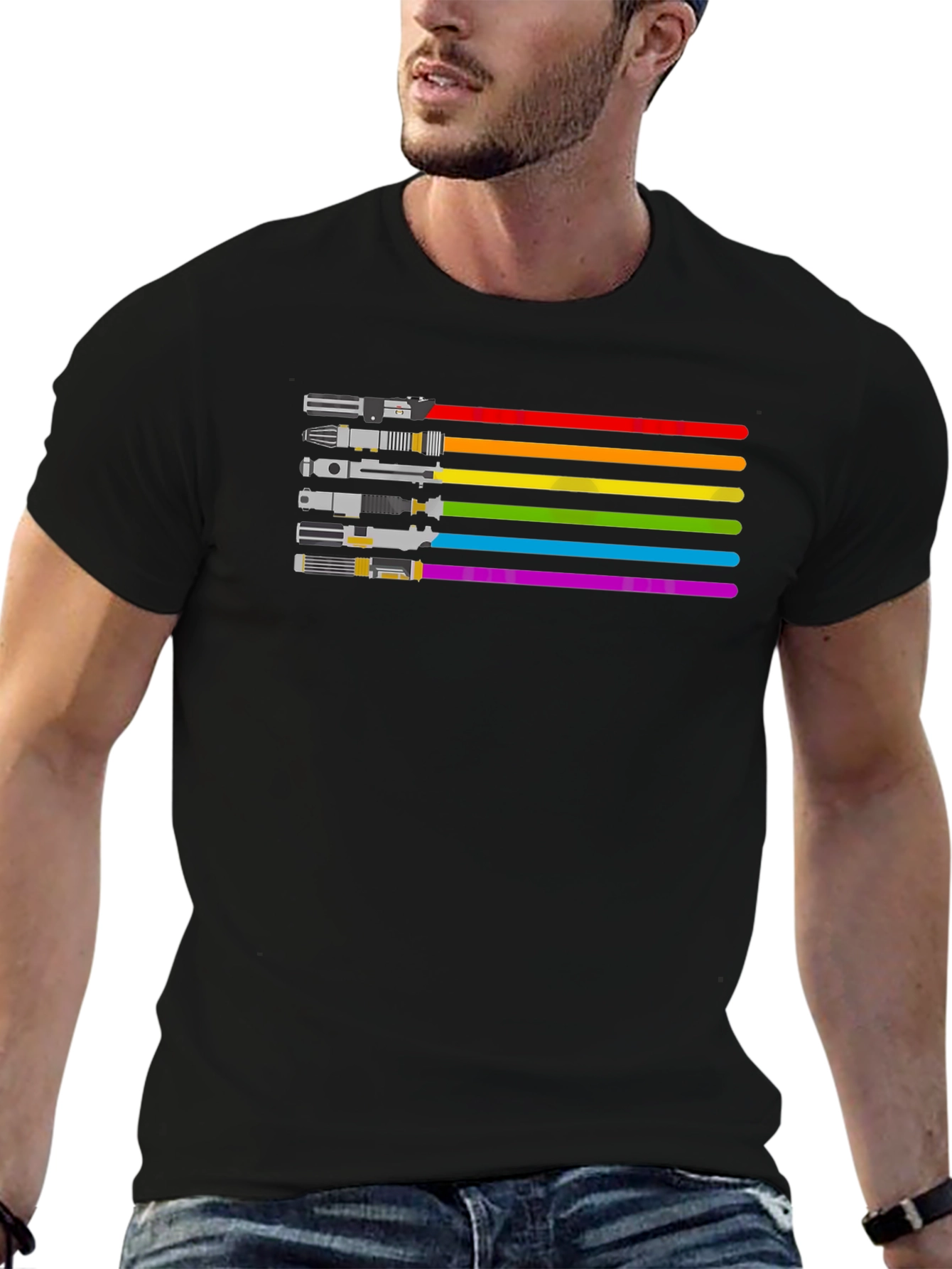 LGBTQ+ Star Wars Pride Lightsaber T-Shirt