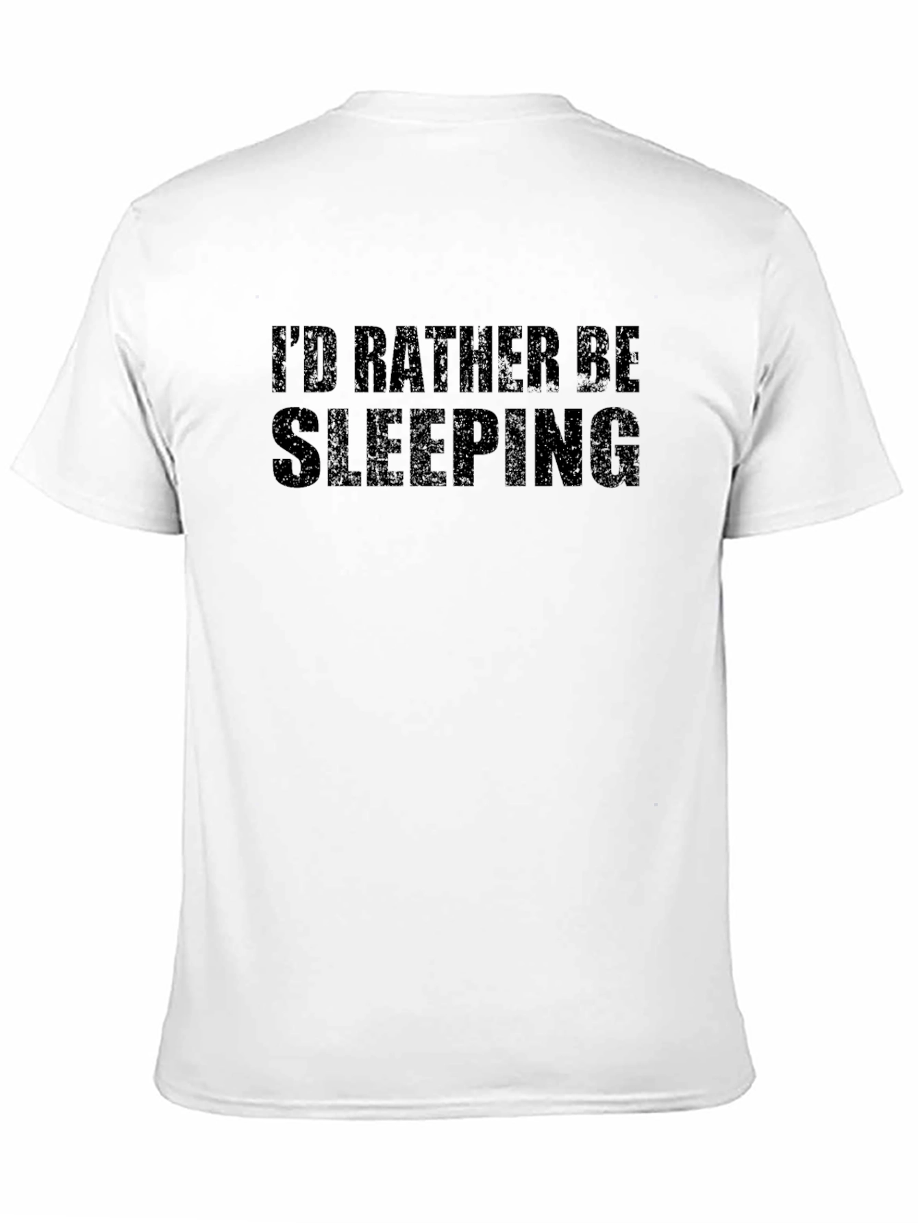 Id Rather Be Sleeping Black Graphic T-Shirt
