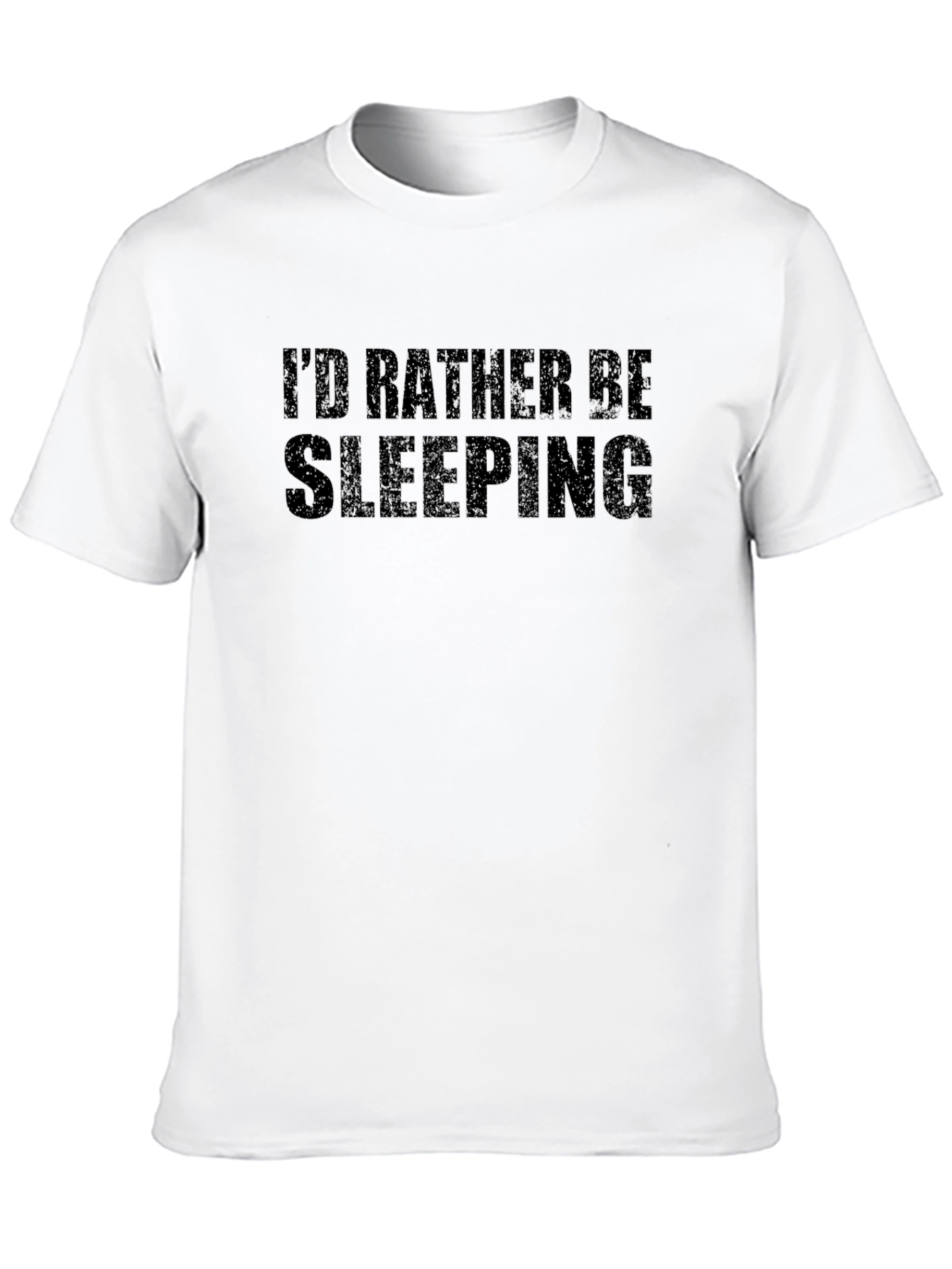 Id Rather Be Sleeping Black Graphic T-Shirt