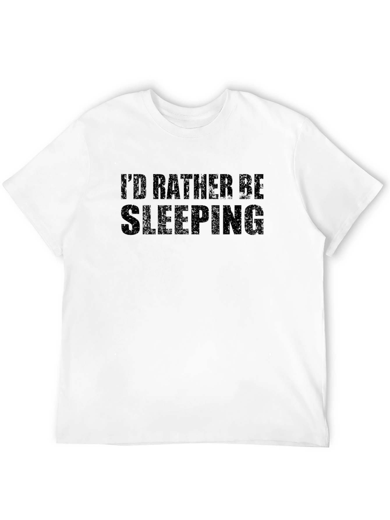 Id Rather Be Sleeping Black Graphic T-Shirt