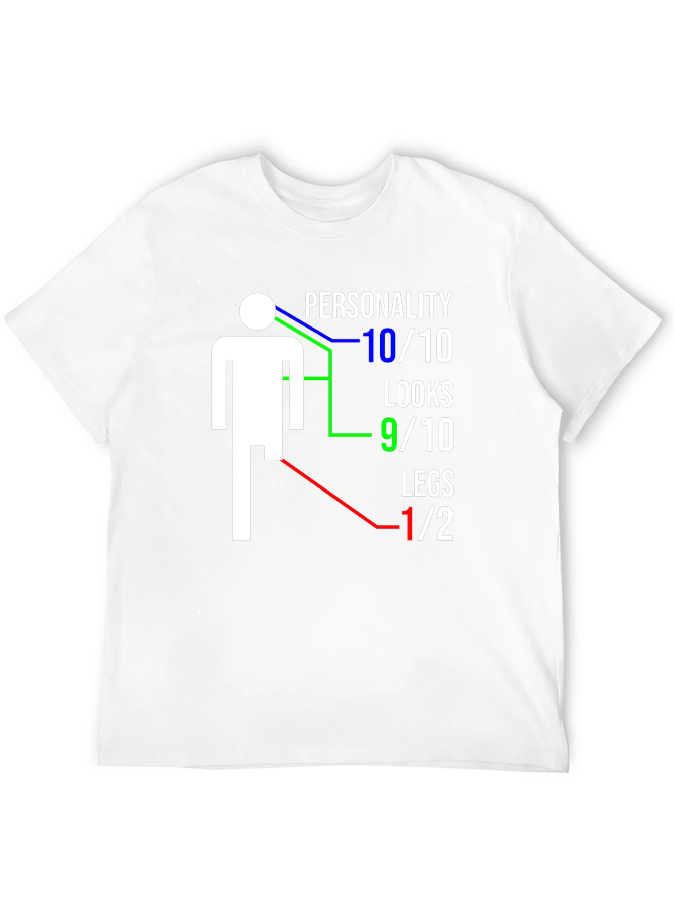 Funny One-Legged Man Graphic T-Shirt