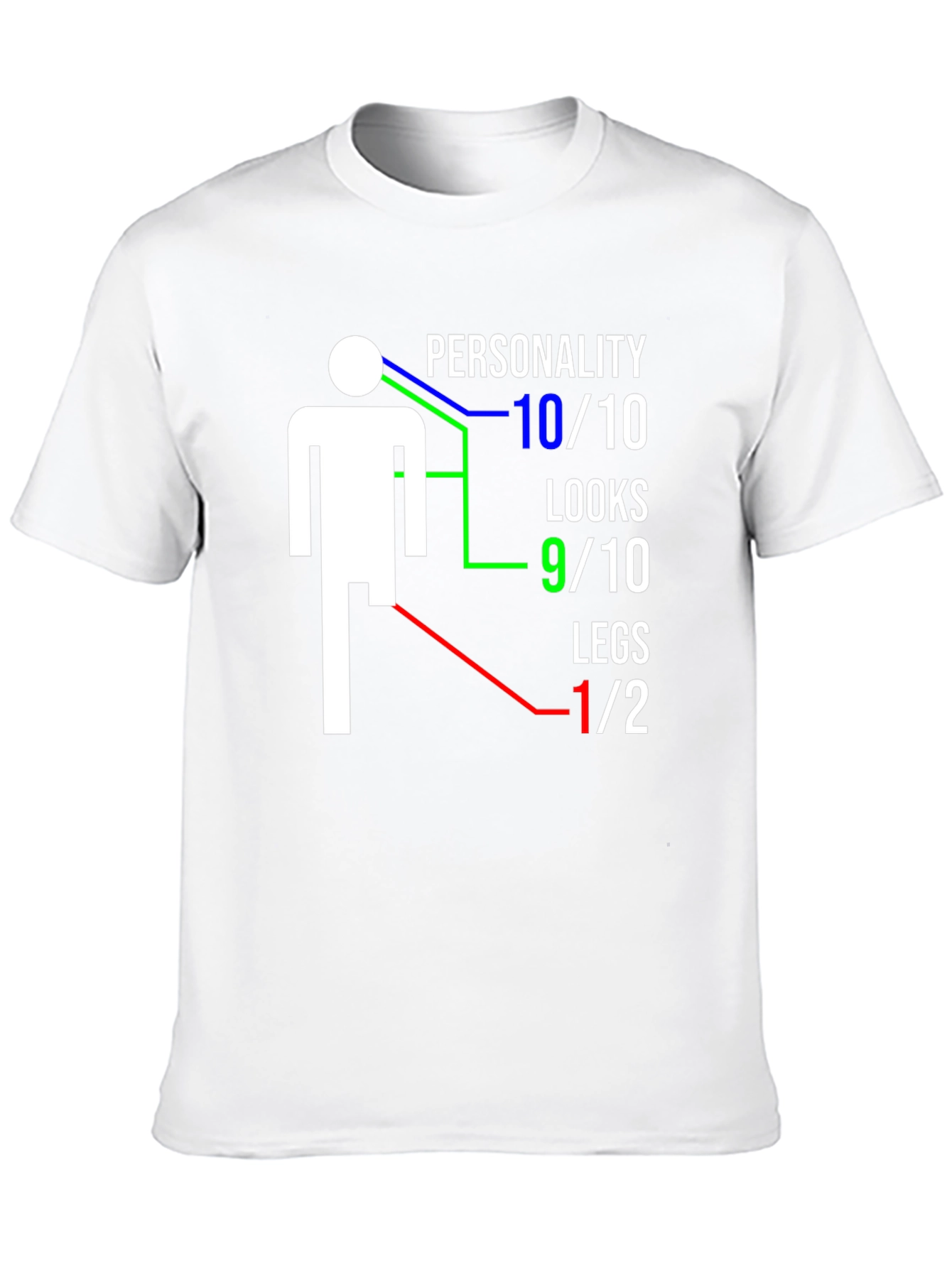Funny One-Legged Man Graphic T-Shirt