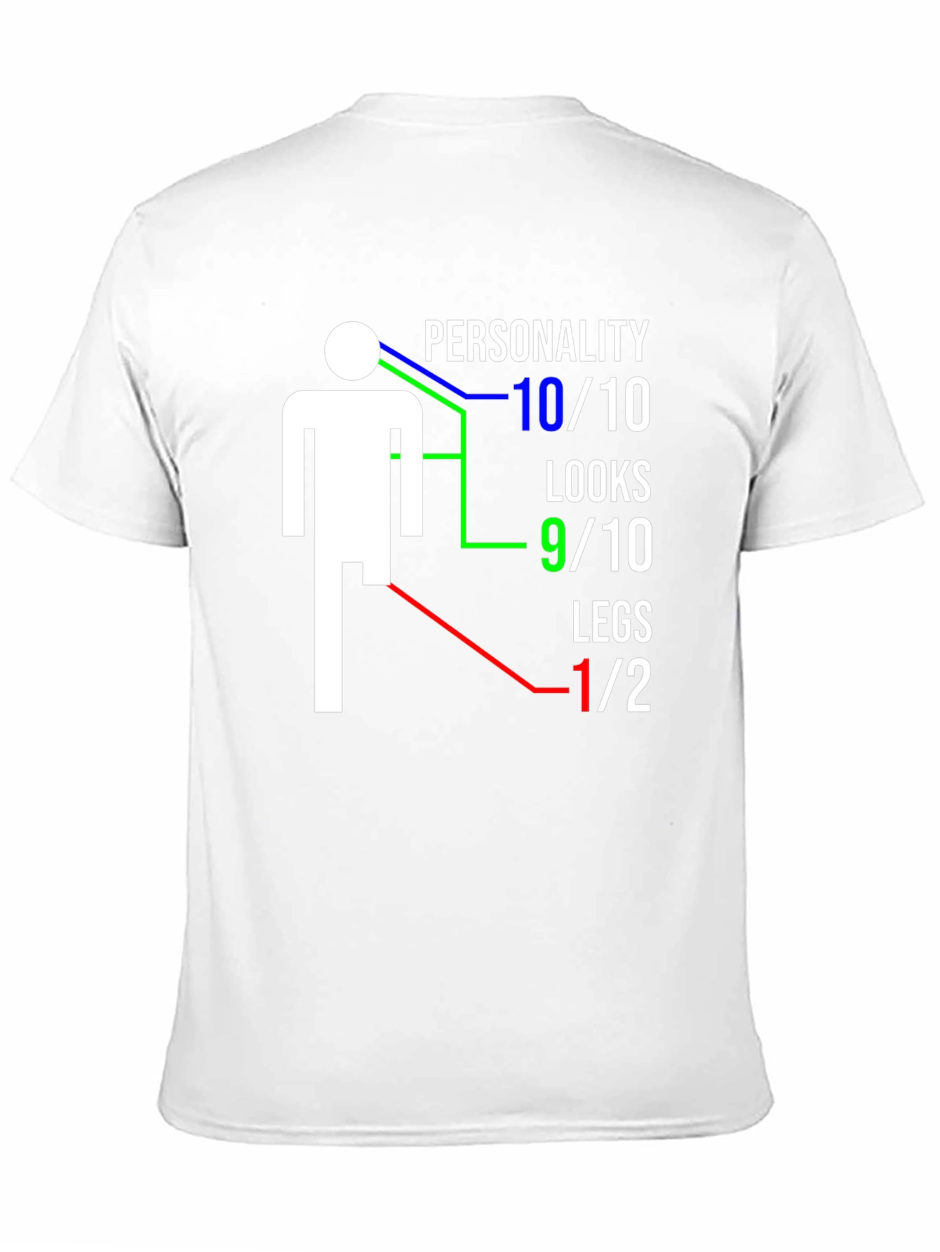 Funny One-Legged Man Graphic T-Shirt