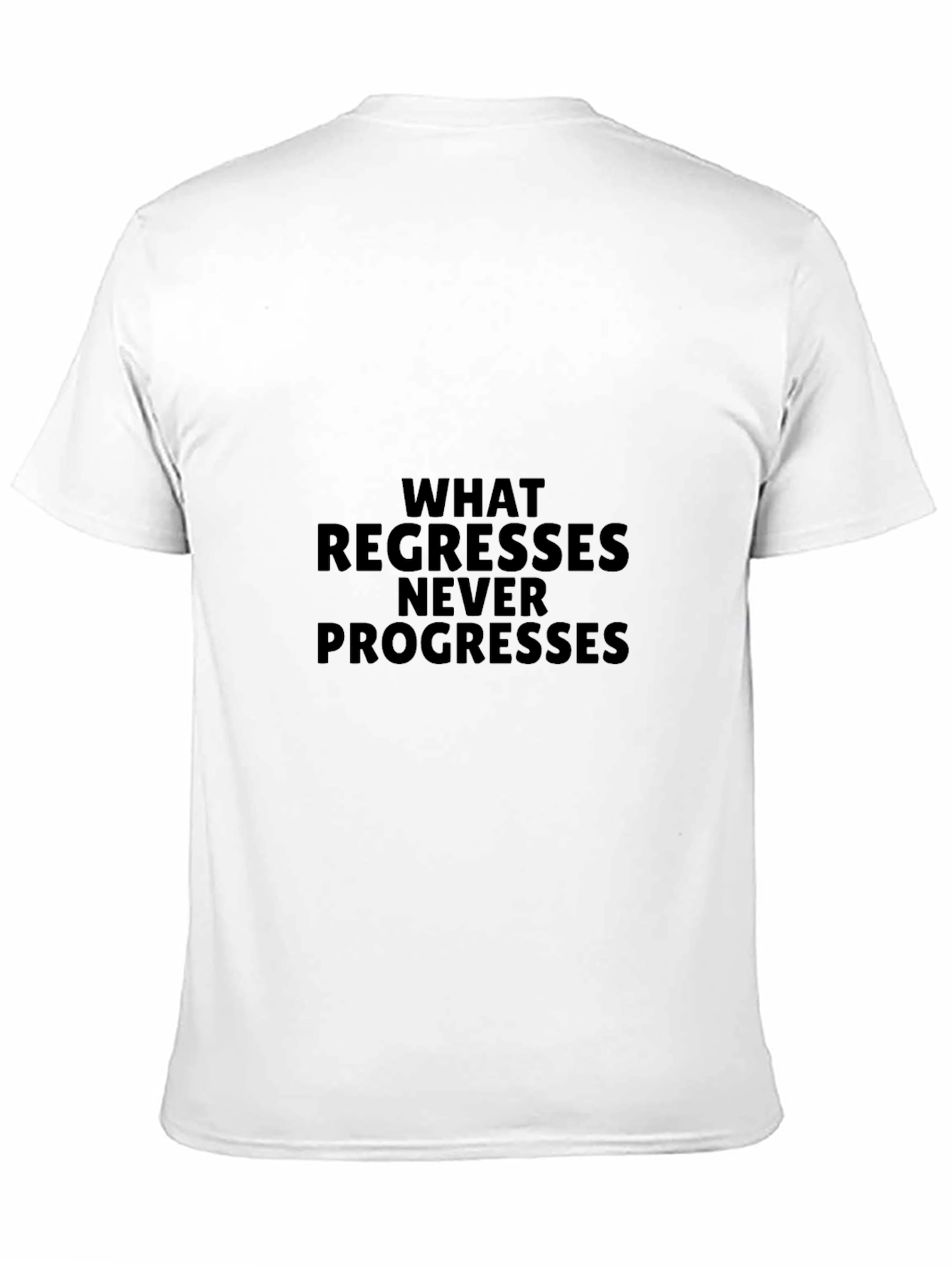 Regresses Never Progresses Black T-Shirt