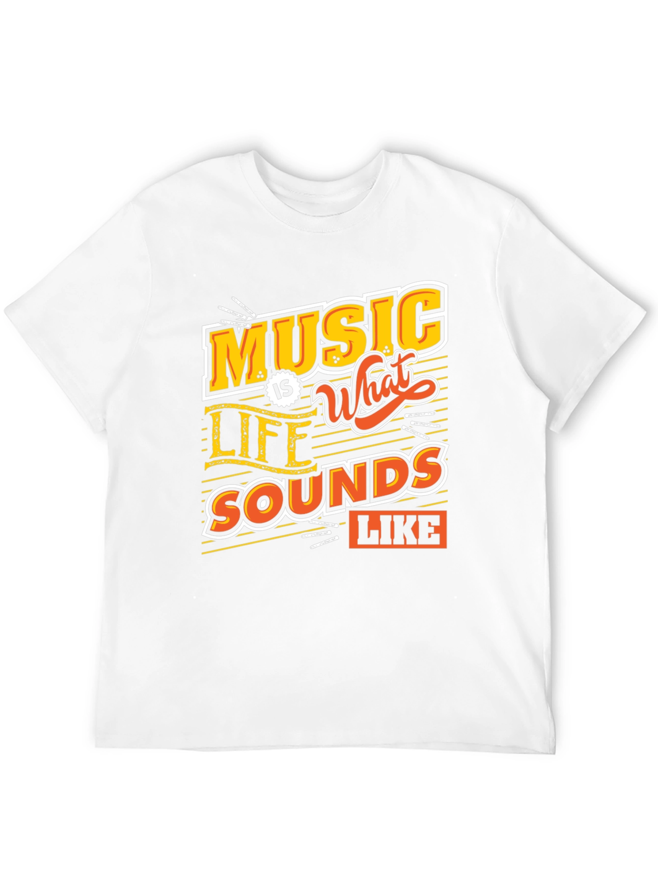 Music Is What Life Sounds Like Graphic Tee