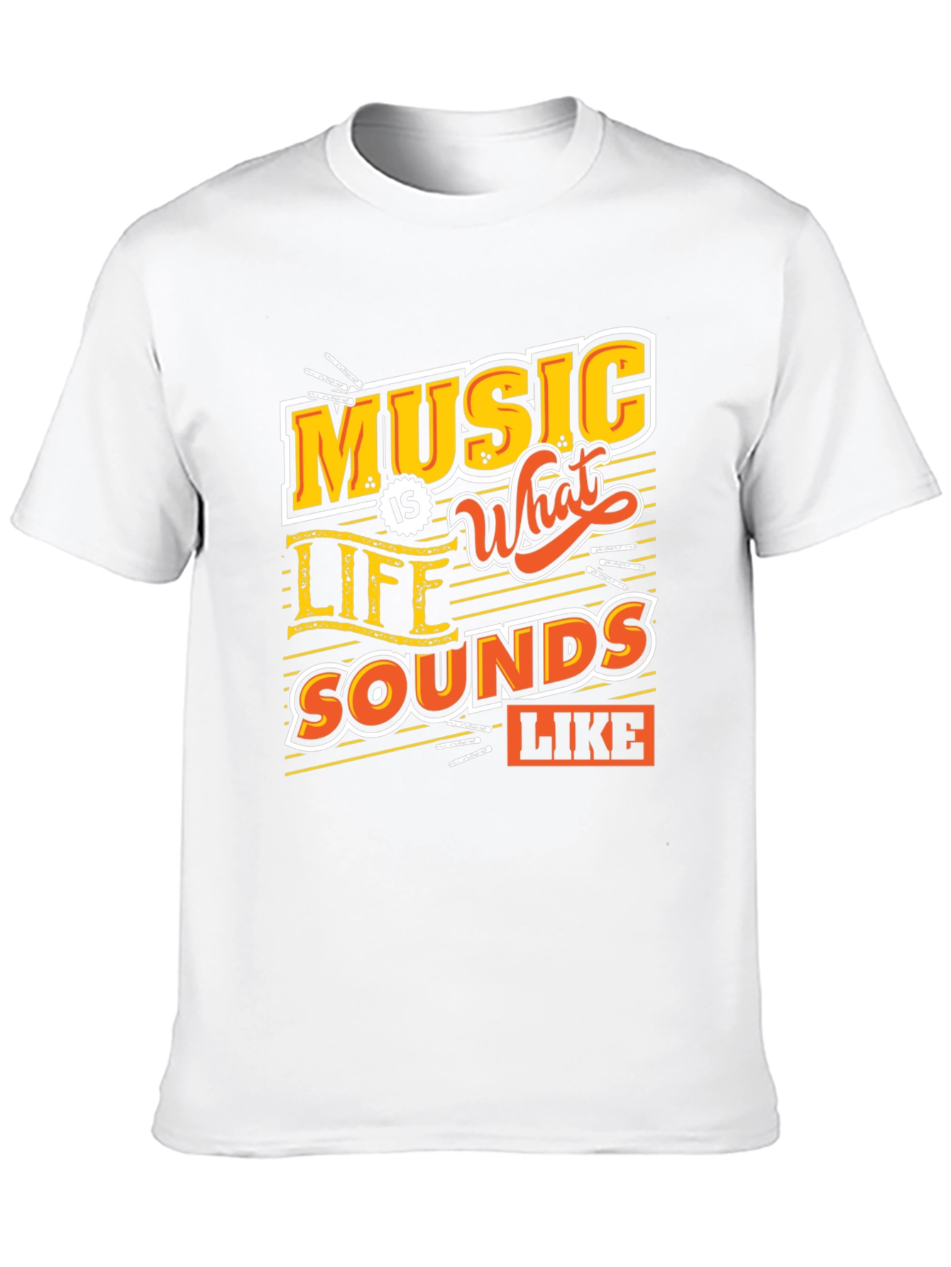 Music Is What Life Sounds Like Graphic Tee