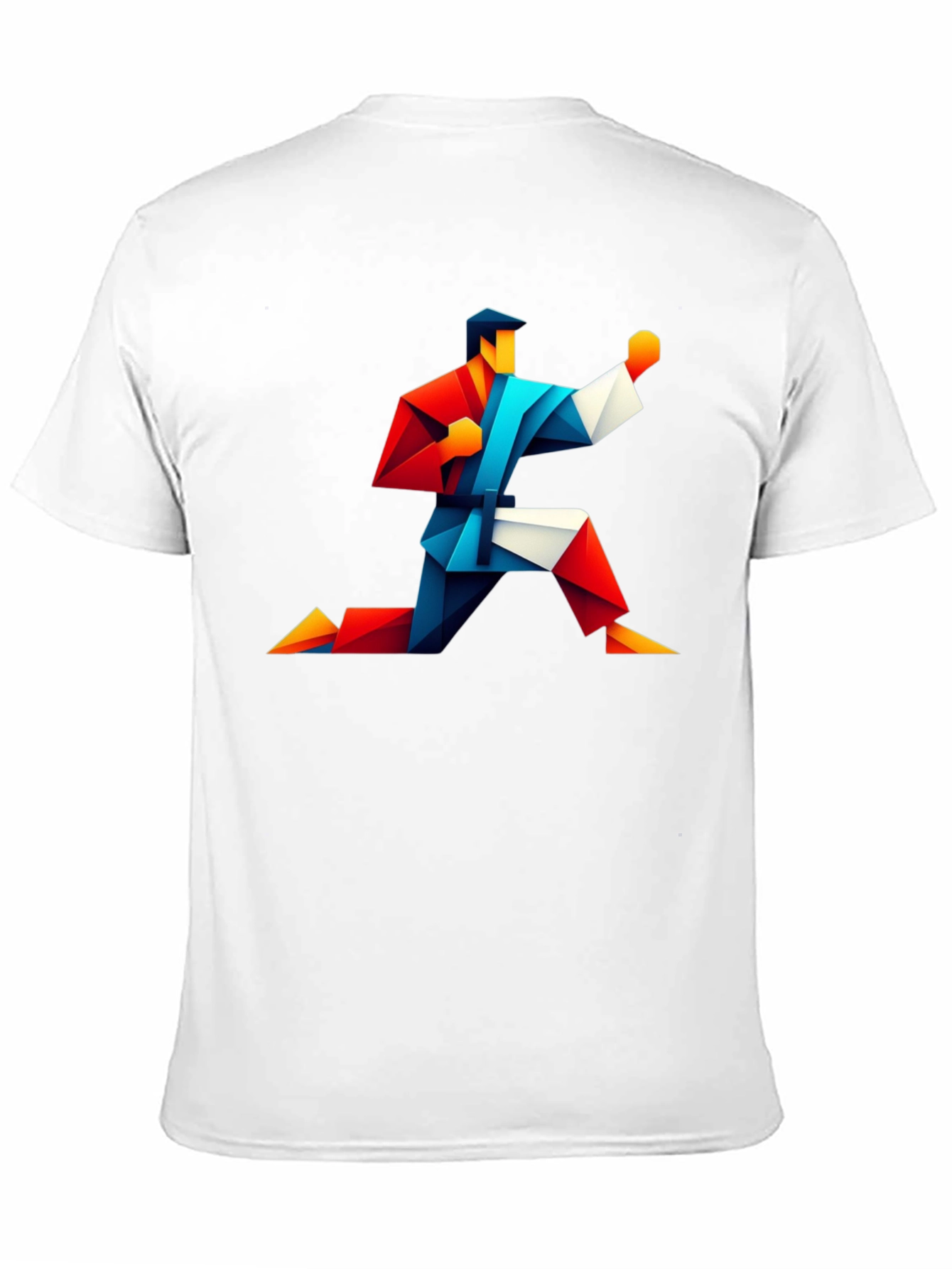 Geometric Karate Graphic Tee - Black