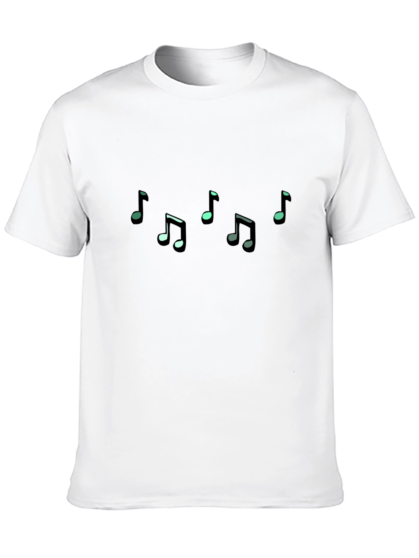 Musical Notes Black T-Shirt