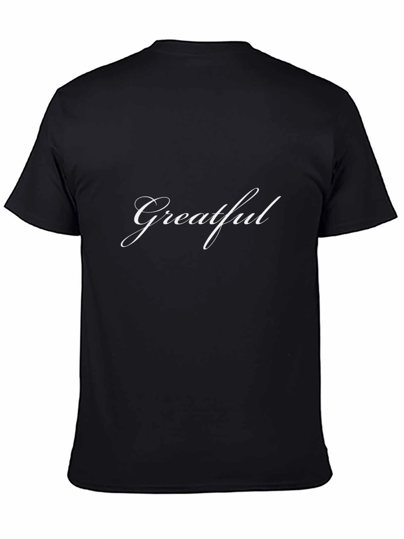 Grateful Script Black T-Shirt