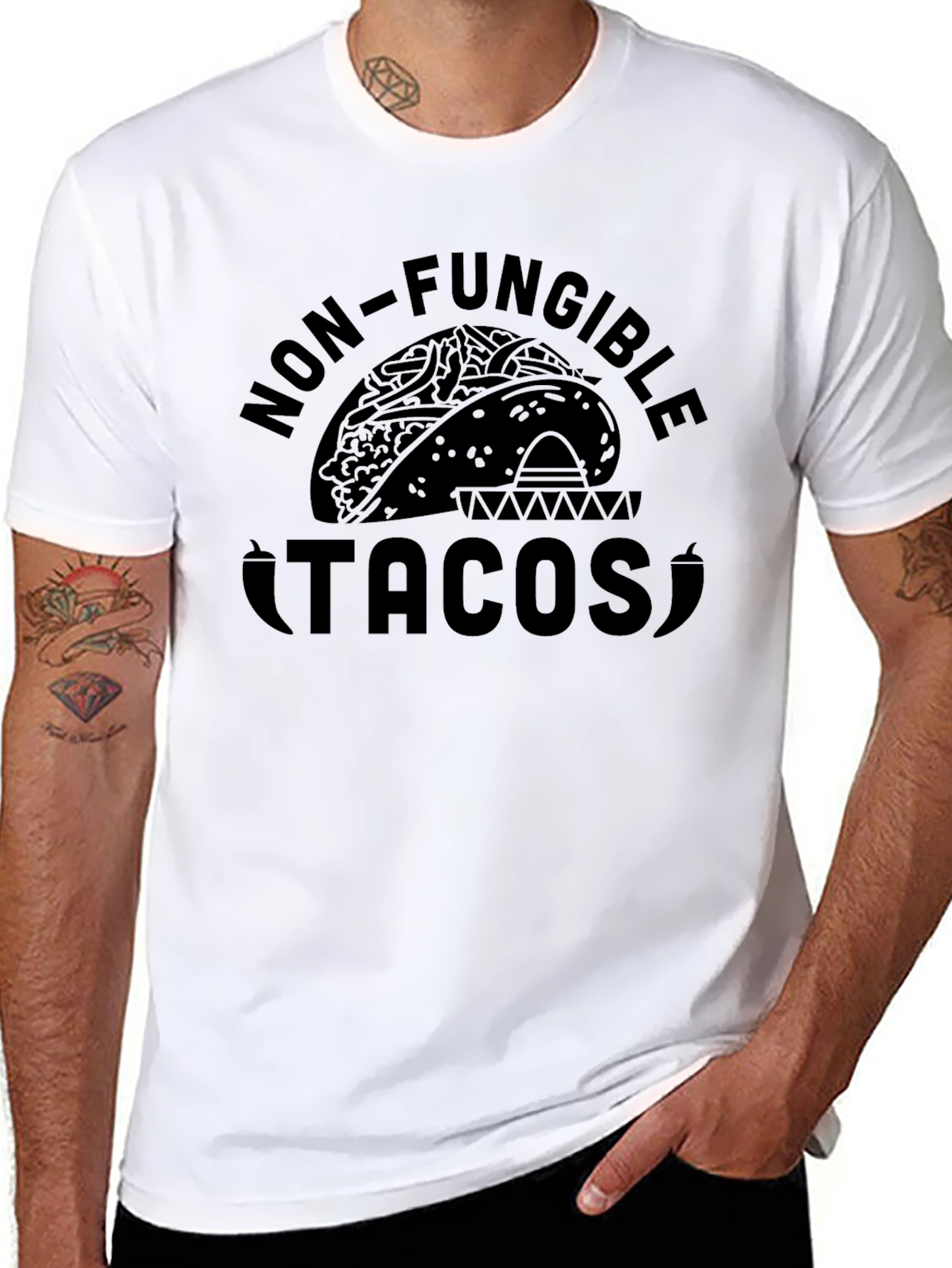 Non-Fungible Tacos Graphic Tee - Black