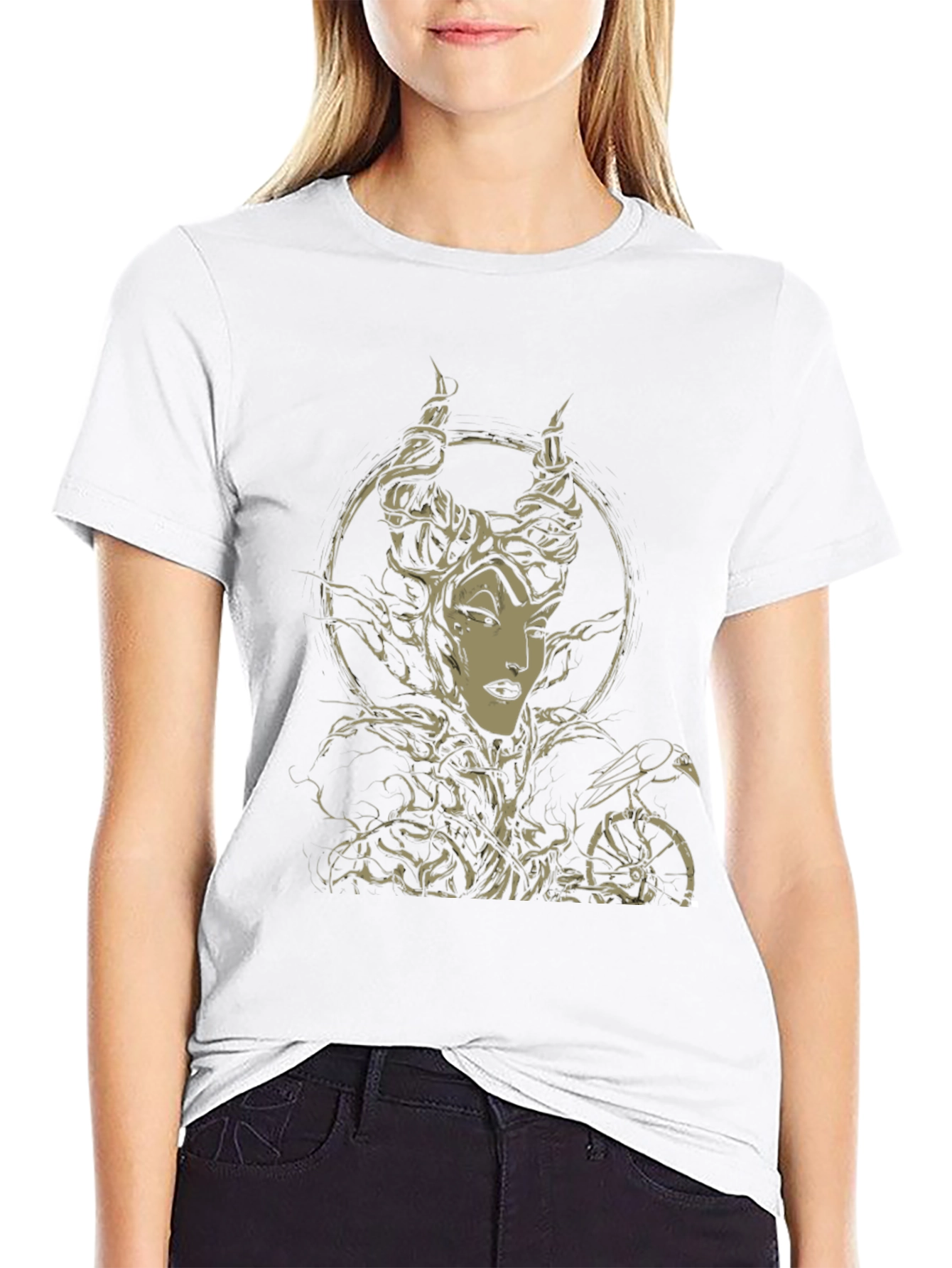 Maleficent Graphic T-Shirt - Black Cotton Tee