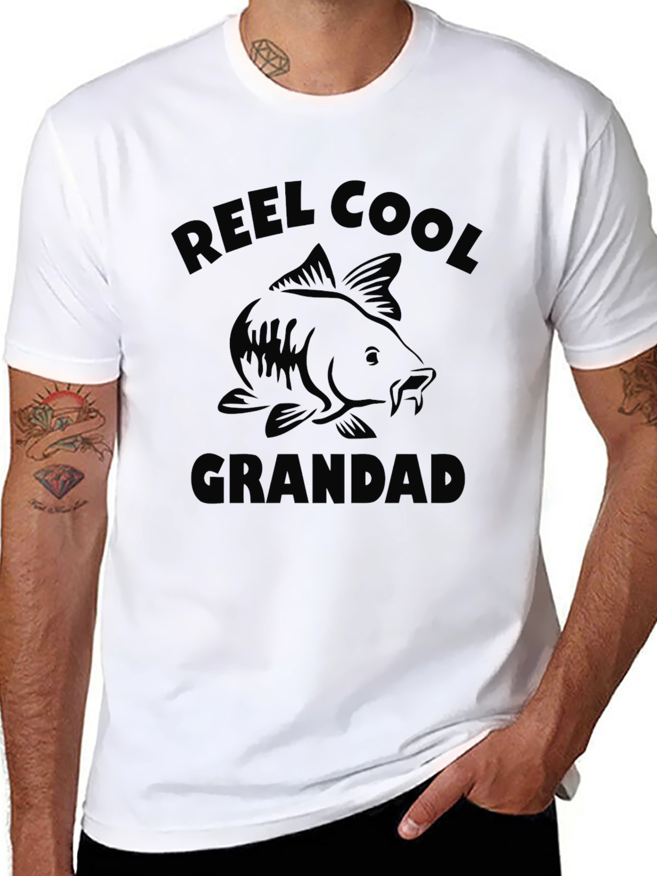 Reel Cool Grandad Fishing T-Shirt