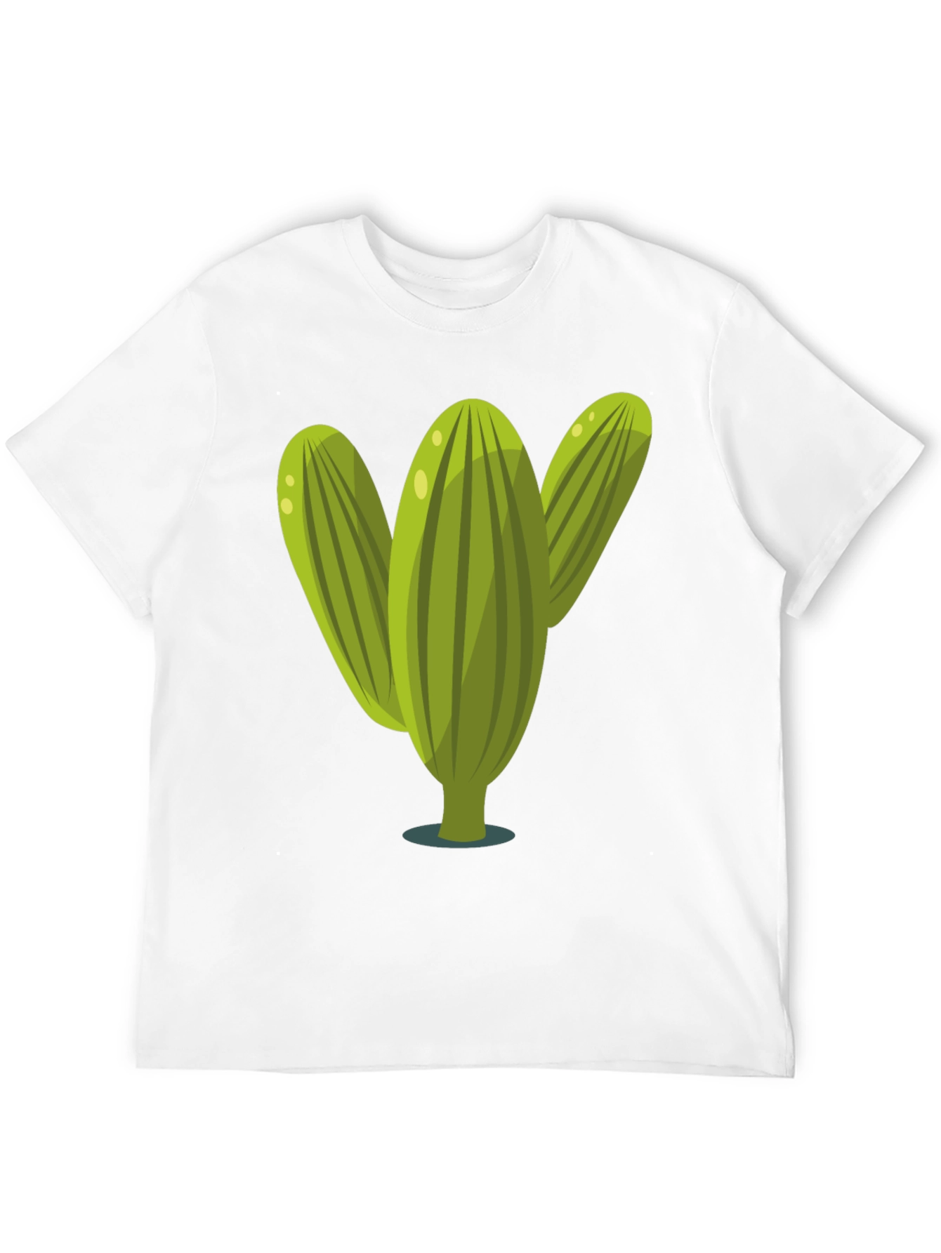 Cactus Graphic Tee - Black Cotton T-Shirt