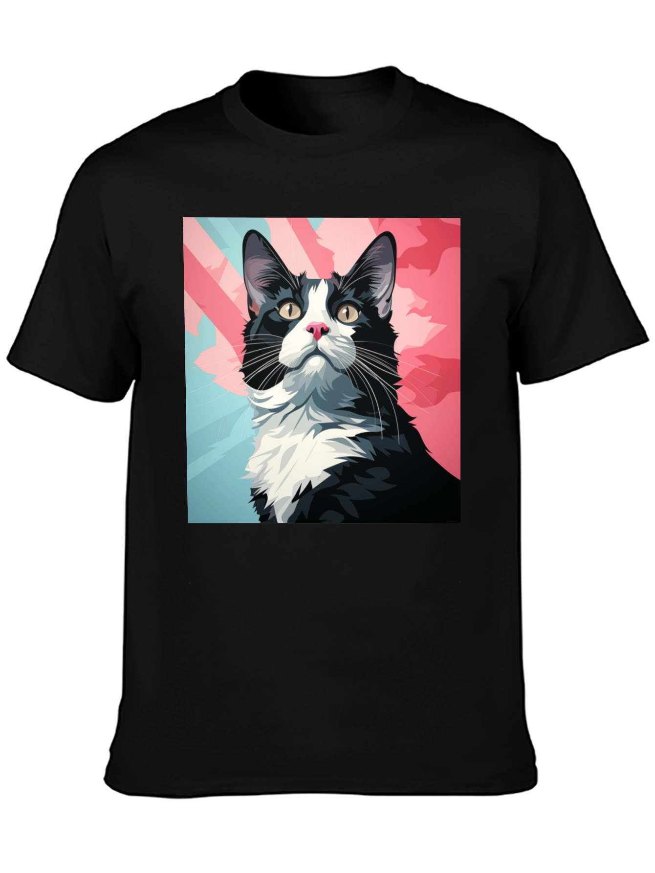 Cool Cat Graphic Tee - Black T-Shirt