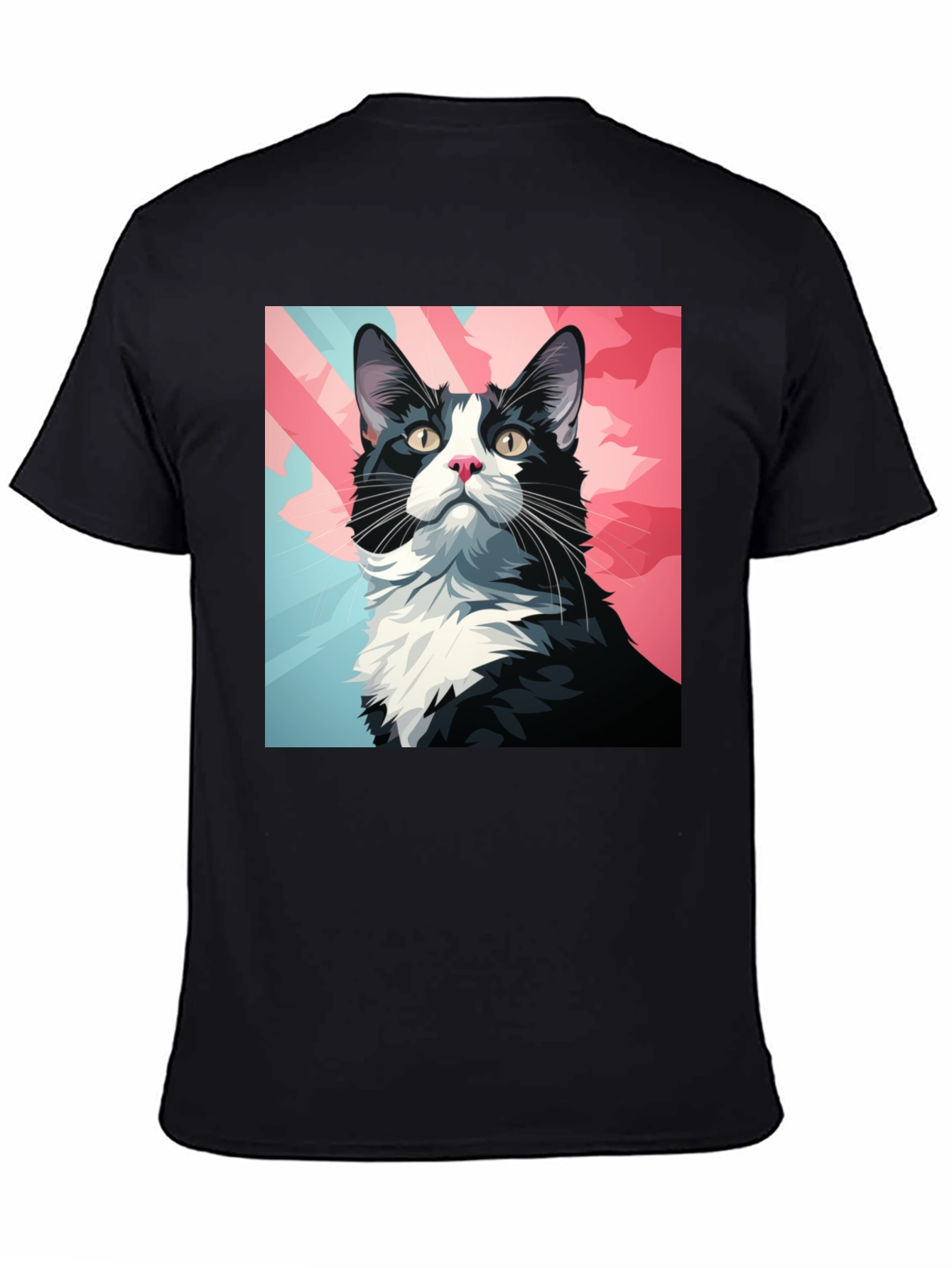 Cool Cat Graphic Tee - Black T-Shirt