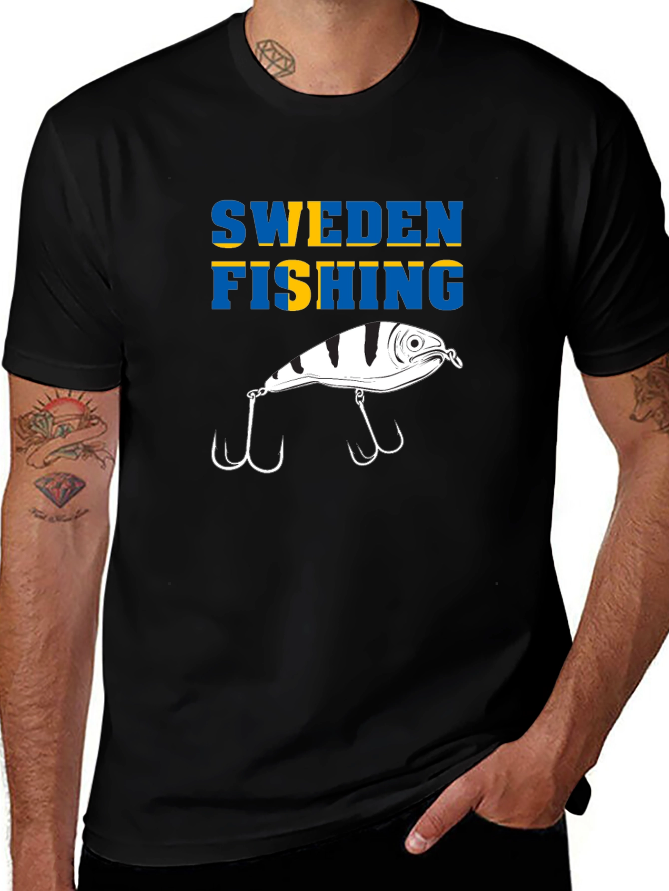Sweden Fishing T-Shirt | Fishing Lure Tee
