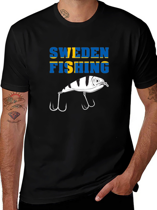 Sweden Fishing T-Shirt | Fishing Lure Tee