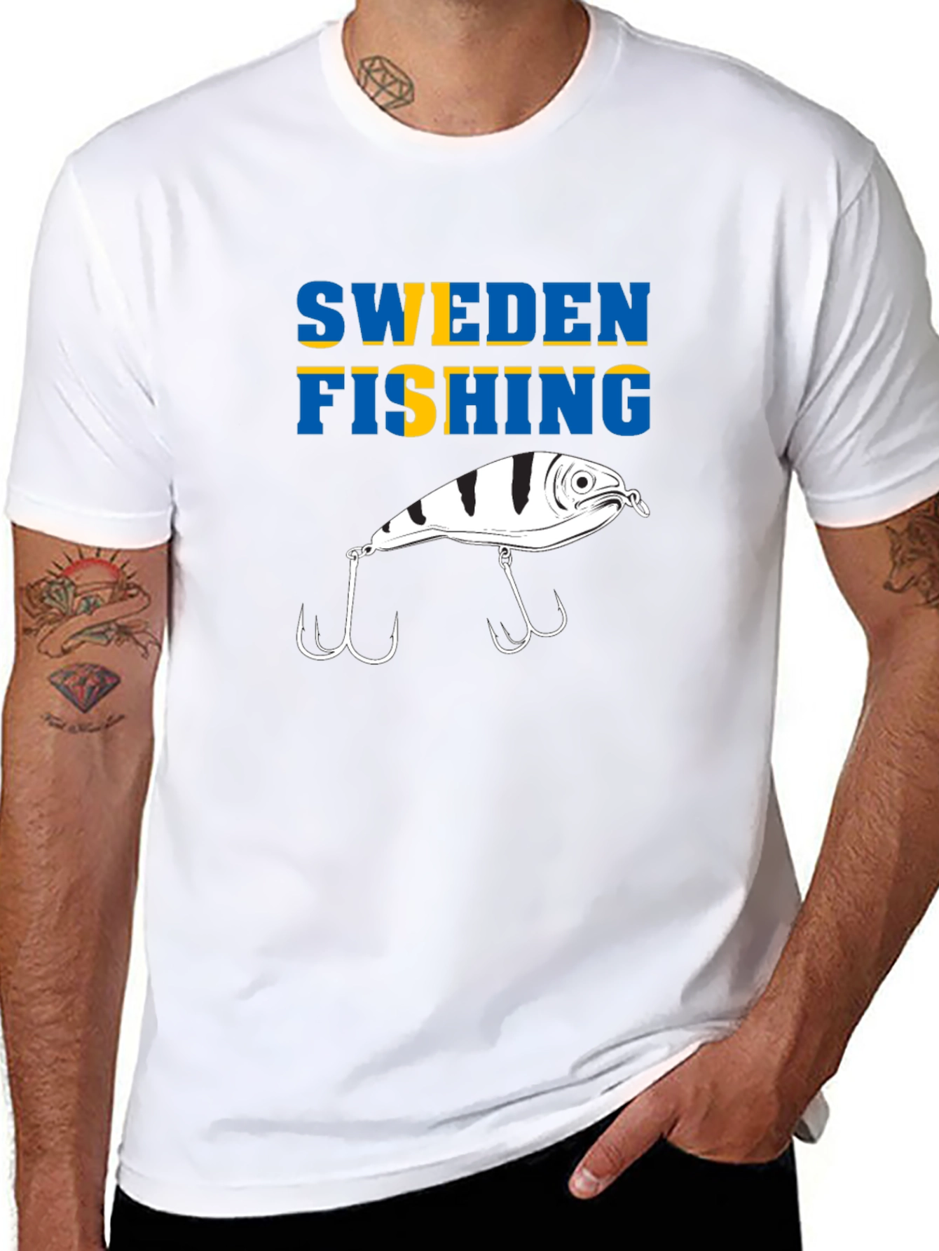Sweden Fishing T-Shirt | Fishing Lure Tee
