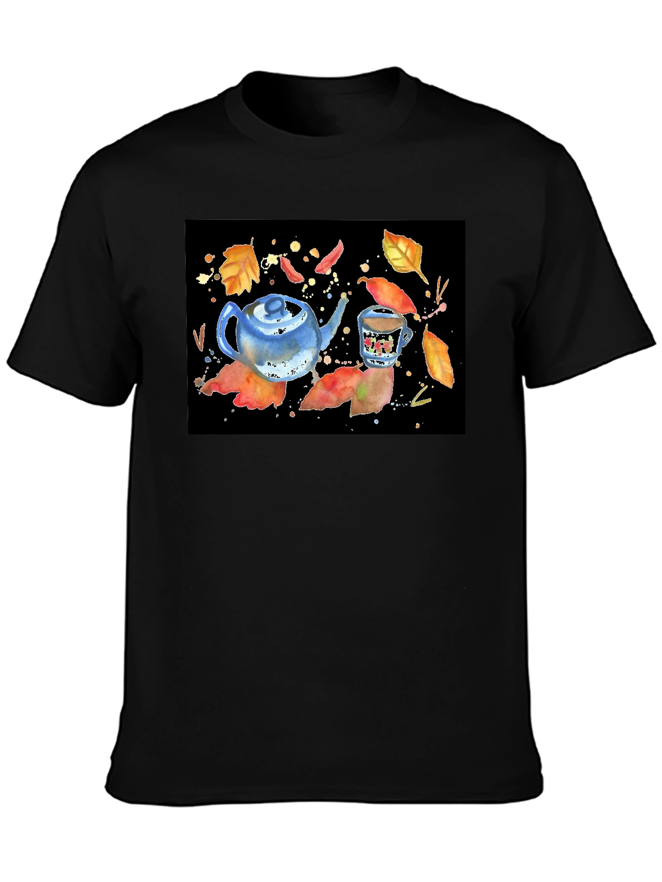 Autumn Tea Party T-Shirt - Cozy & Stylish Design