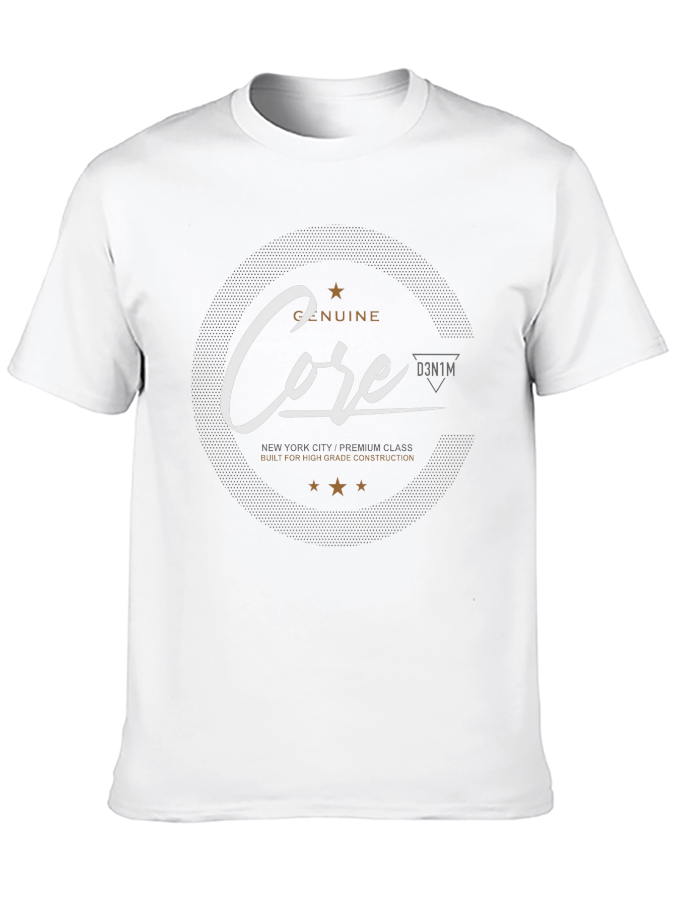 Genuine Core Mens Black Graphic T-Shirt