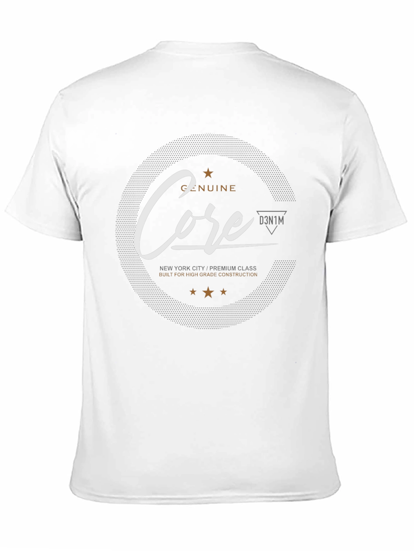 Genuine Core Mens Black Graphic T-Shirt